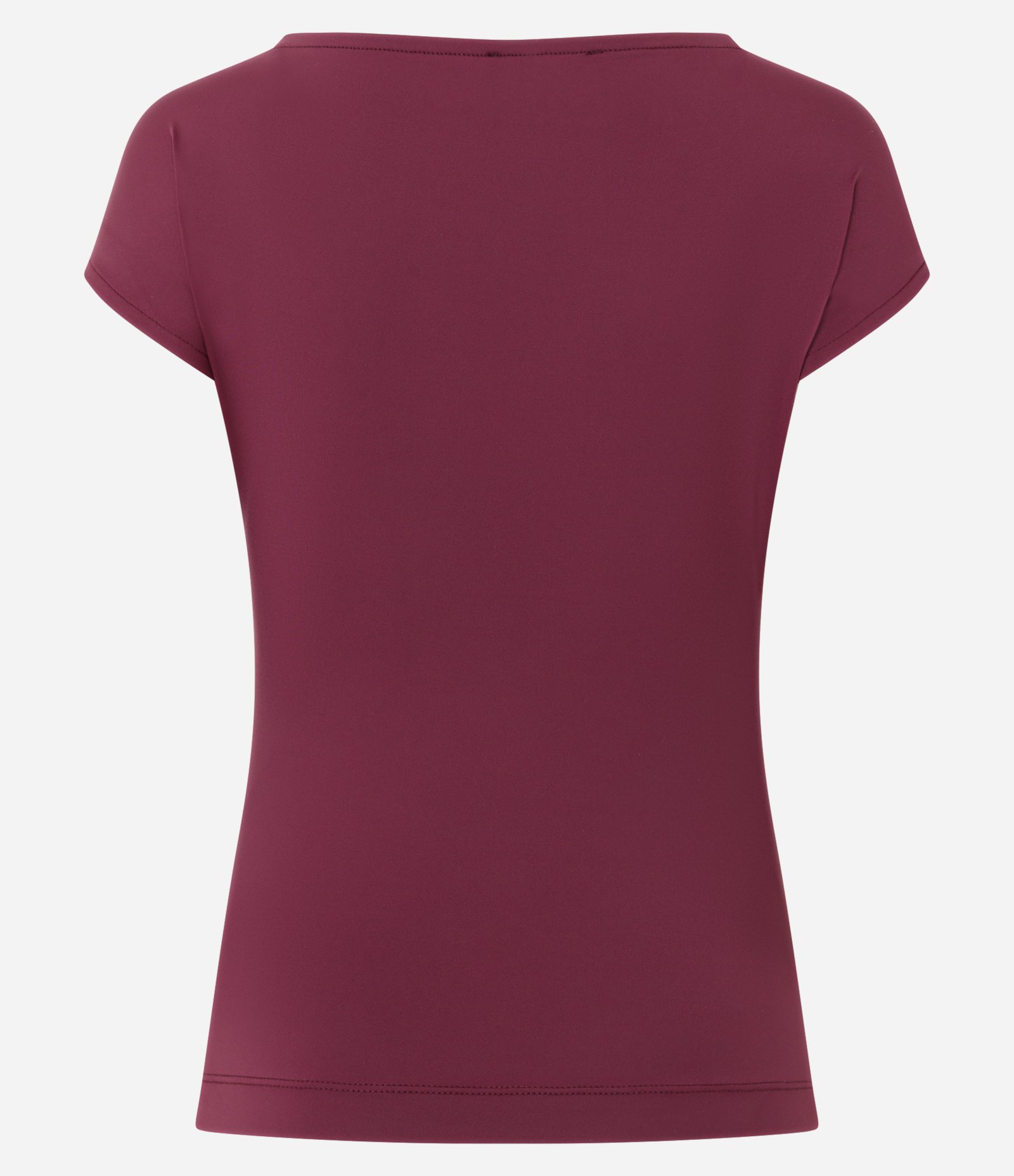 Blusa em Poliamida com Aviamento no Ombro Vinho 6