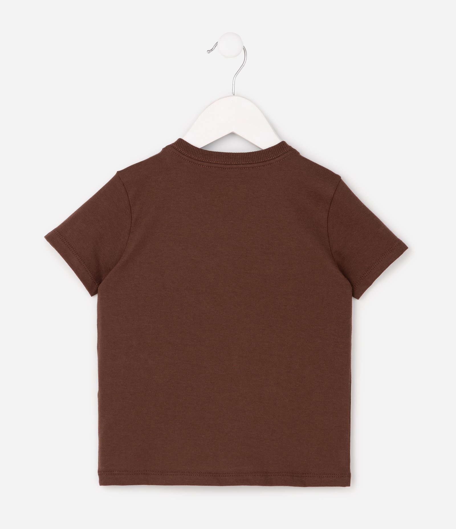 Camiseta em Algodão com Bordado Interativo Bluey Infantil - Tam 2 a 6 Marrom 3