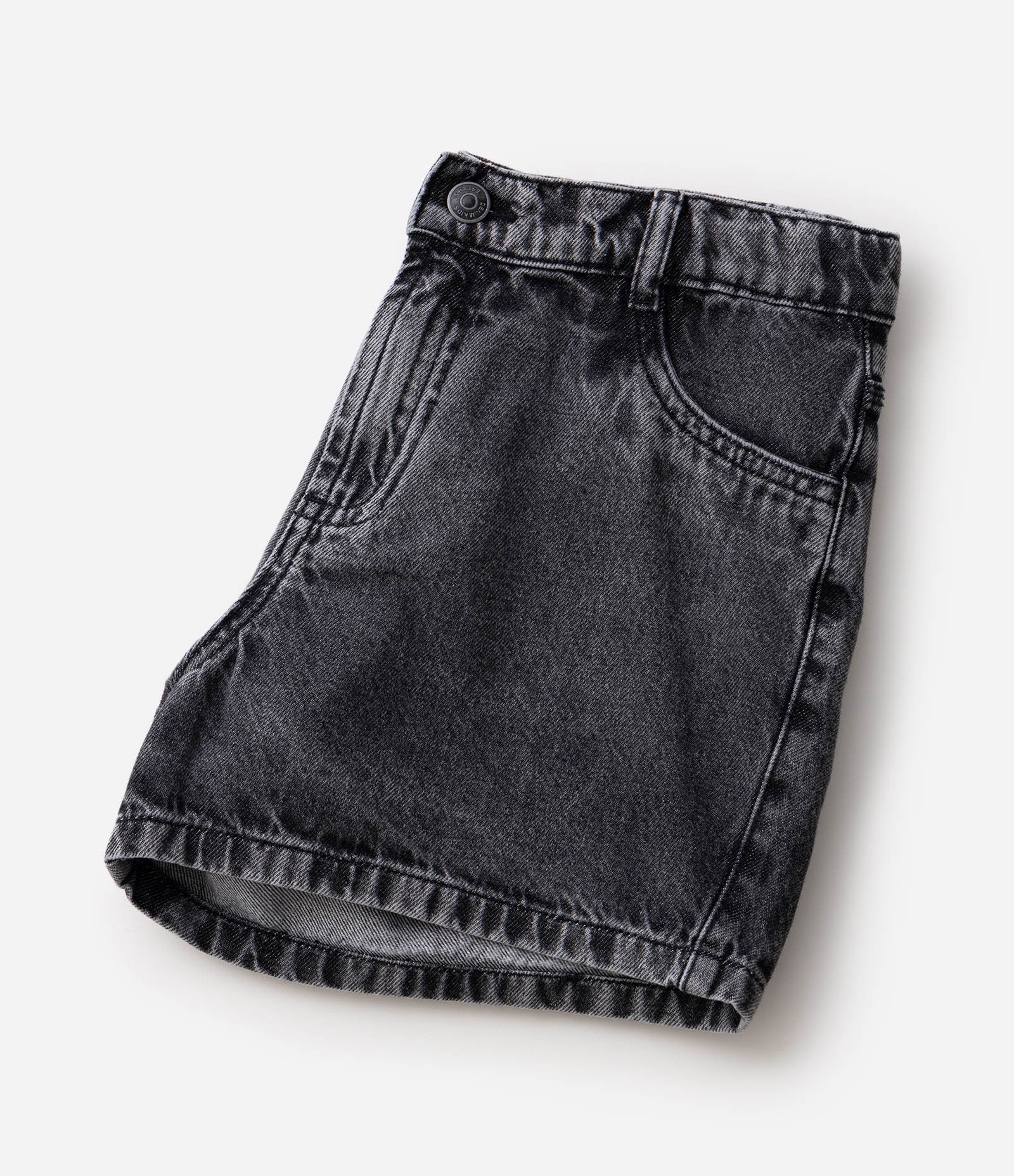 Short Infantil Jeans Reto – Tam 5 a 16 Anos Preto 5