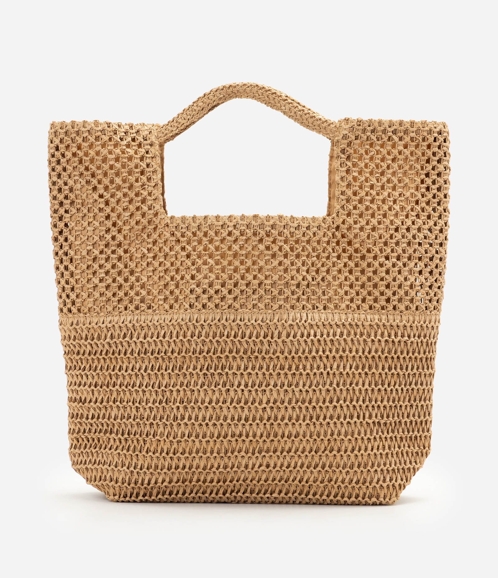 Bolsa Retangular em Papel com Trama Artesanal Marrom 3