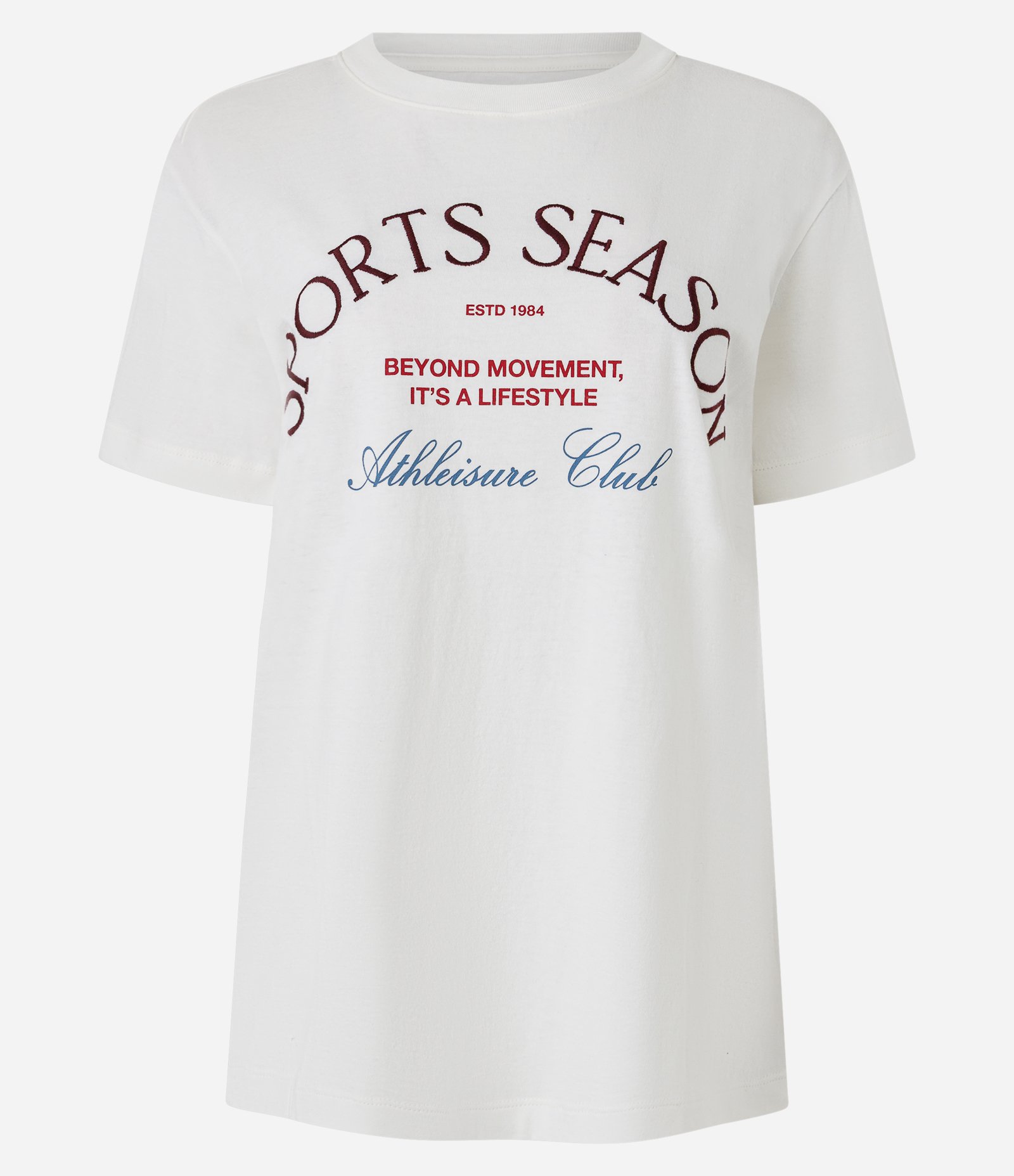 Camiseta Oversized Esportiva com Lettering Sports Season Off White 5