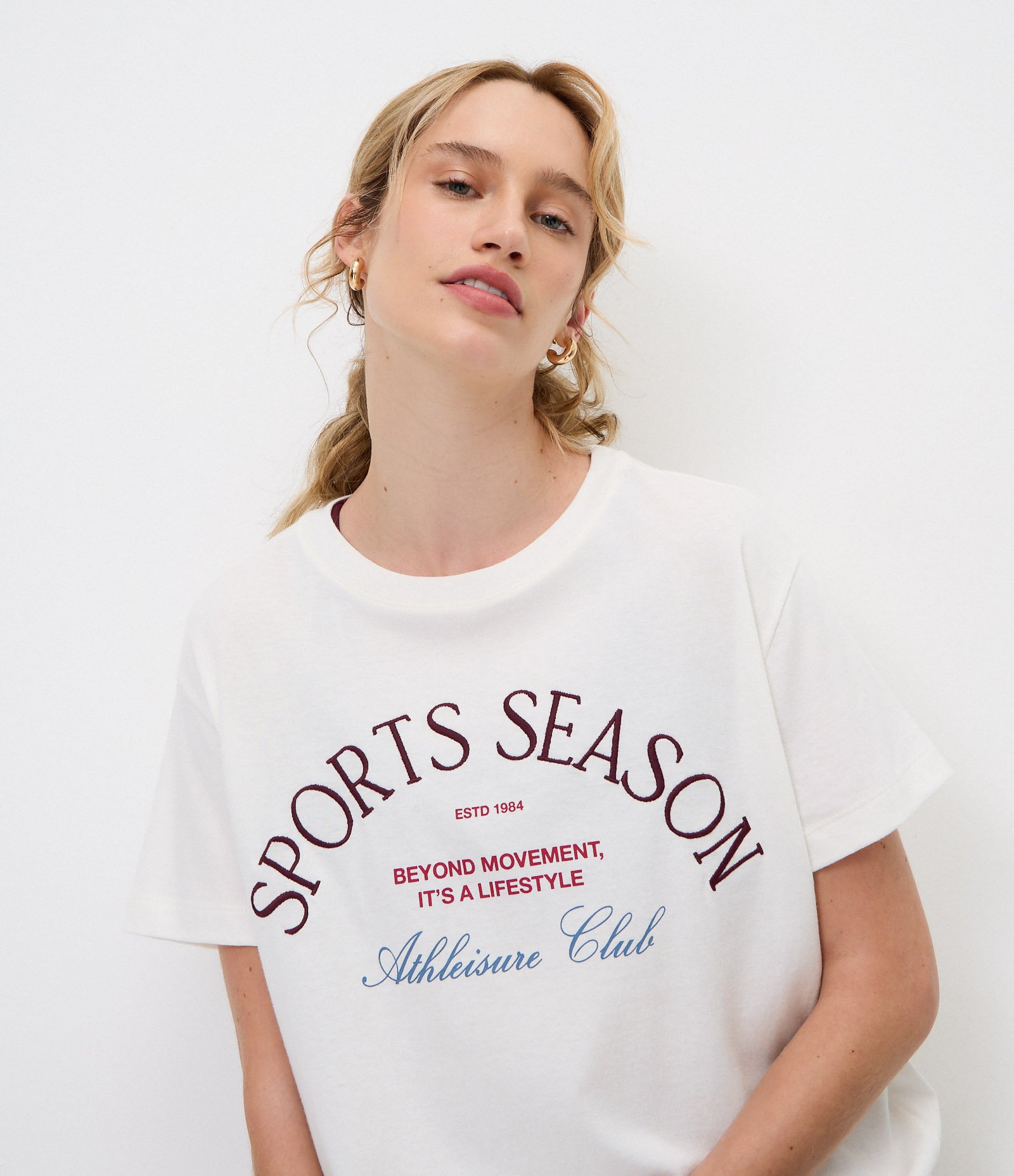 Camiseta Oversized Esportiva com Lettering Sports Season Off White 4