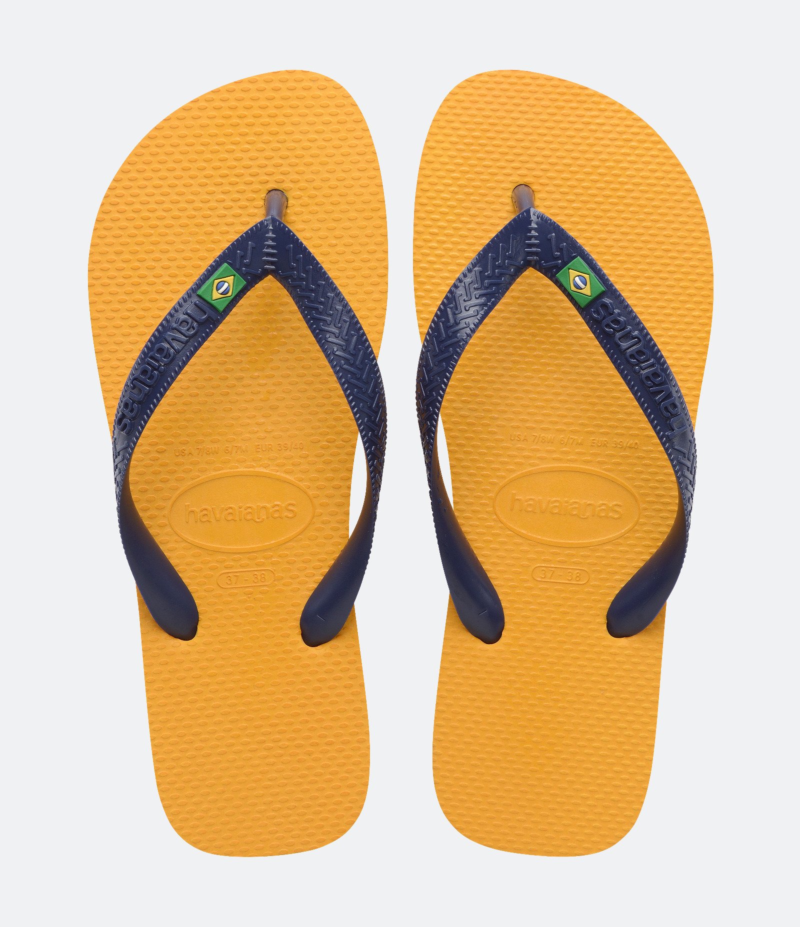 Chinelo Havaianas Tradicional Brasil Amarelo 1