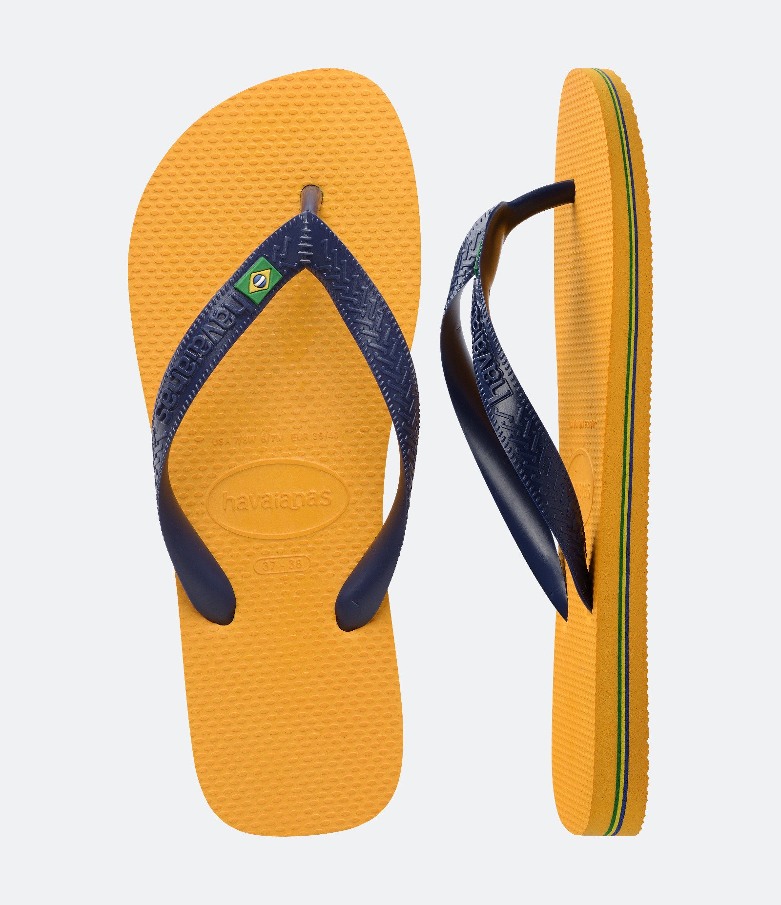 Chinelo Havaianas Tradicional Brasil Amarelo 5
