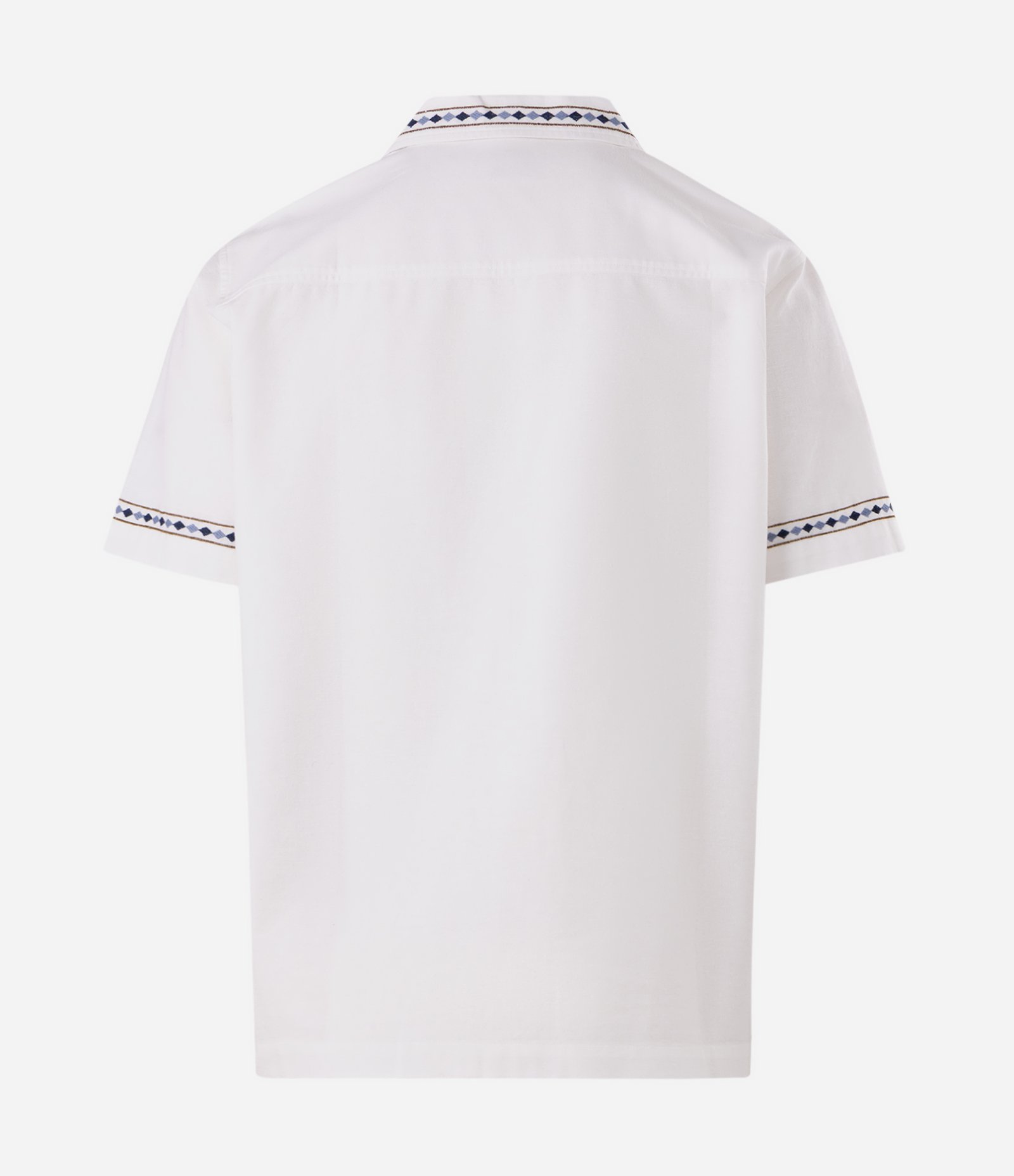 Camisa em Cotton com Bordado Floral Branco 6