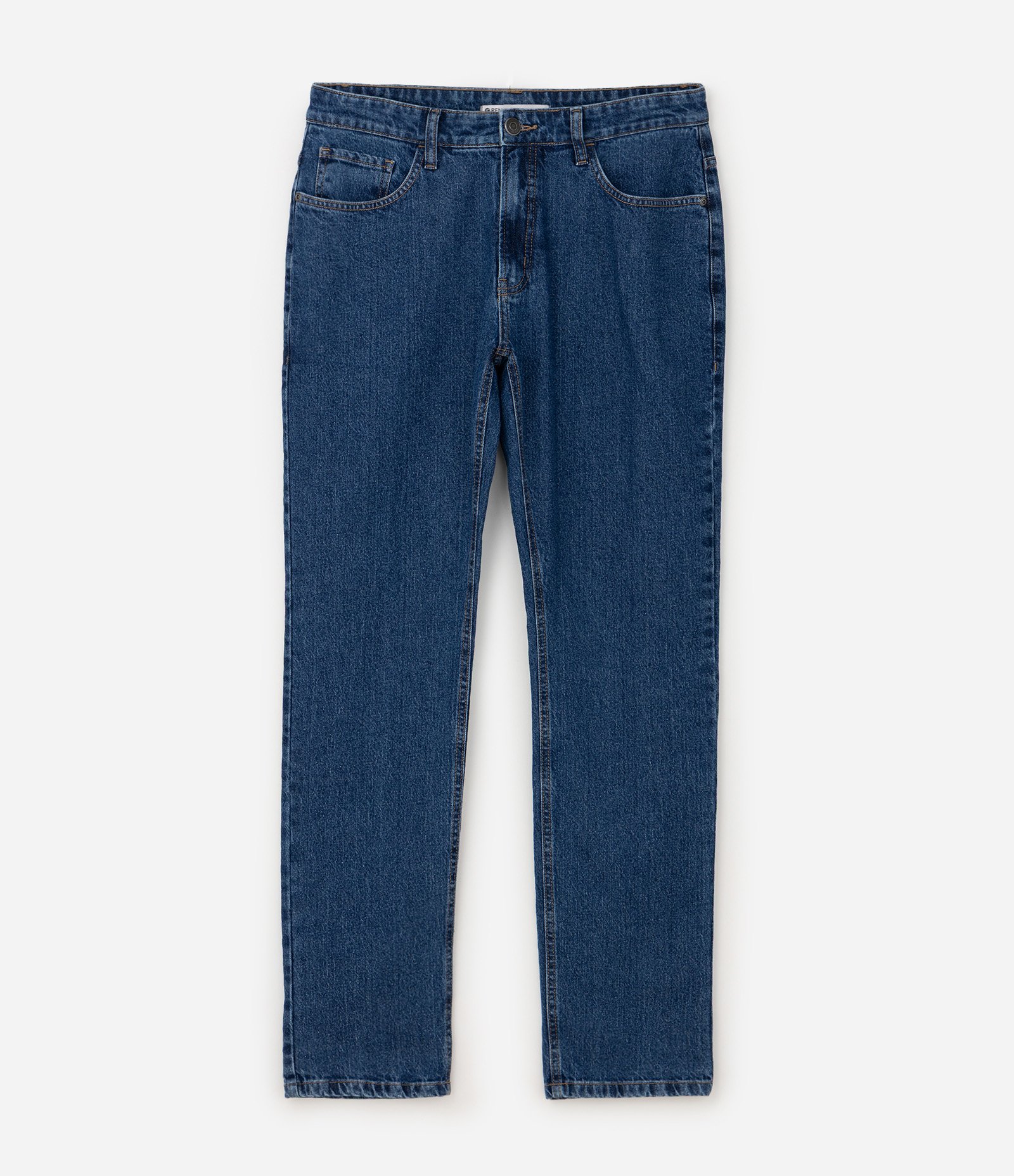 Calça Jeans Slim com Bolsos Funcionais Azul 4