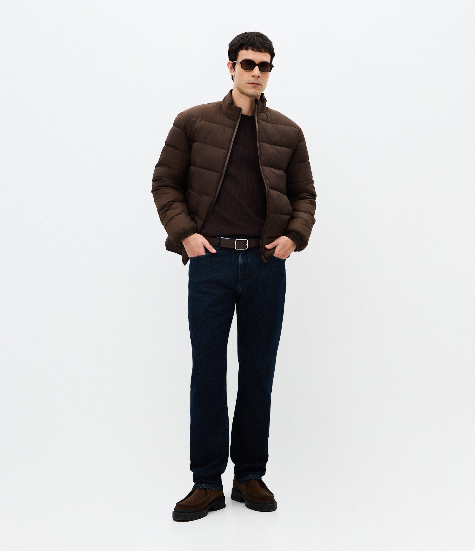 Calça Reta em Jeans com Lavagem Escura Preto 1