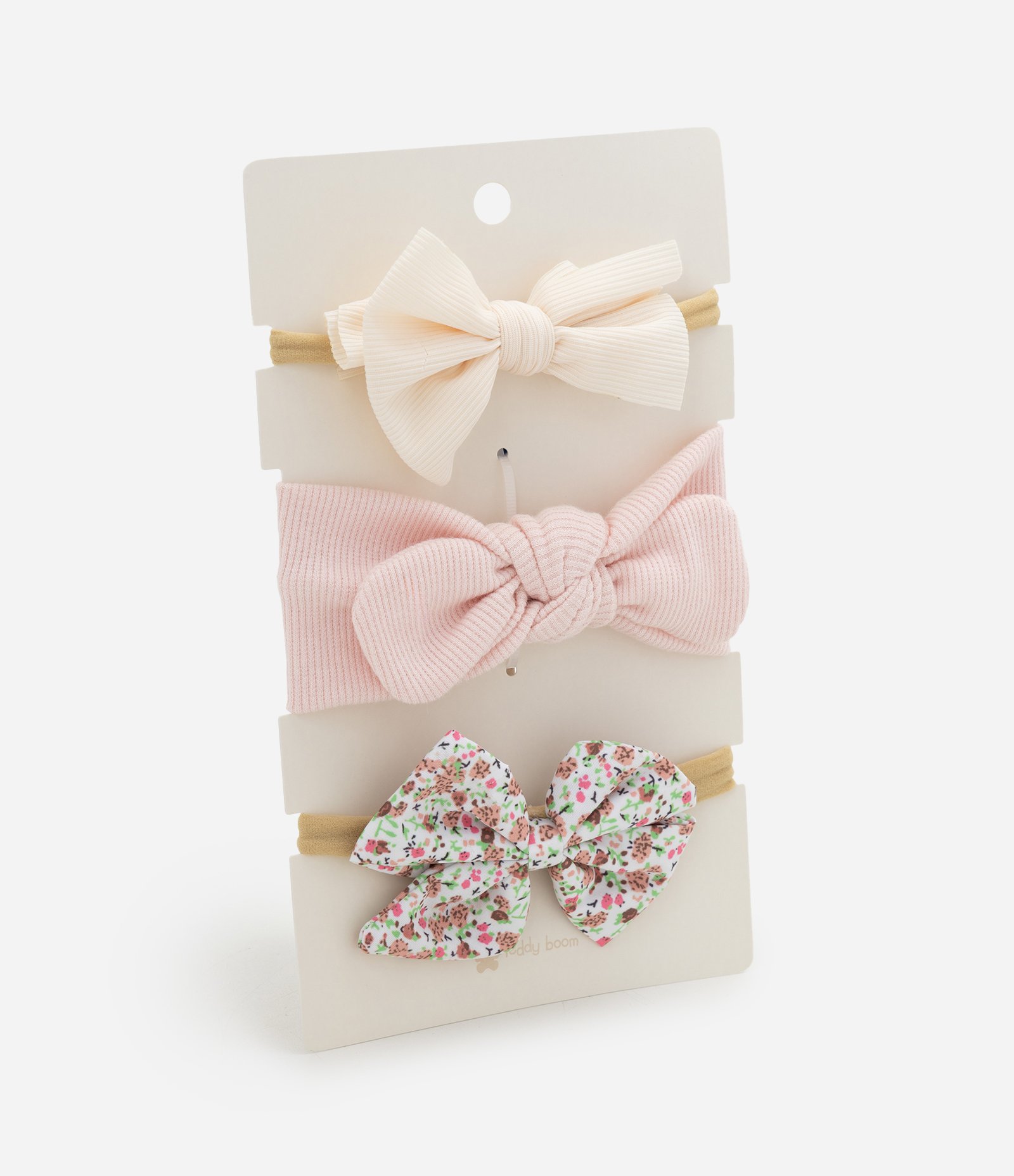 Kit 3 Faixa de Cabelo Infantil Em Tricoline - Tam Único Multicores 1