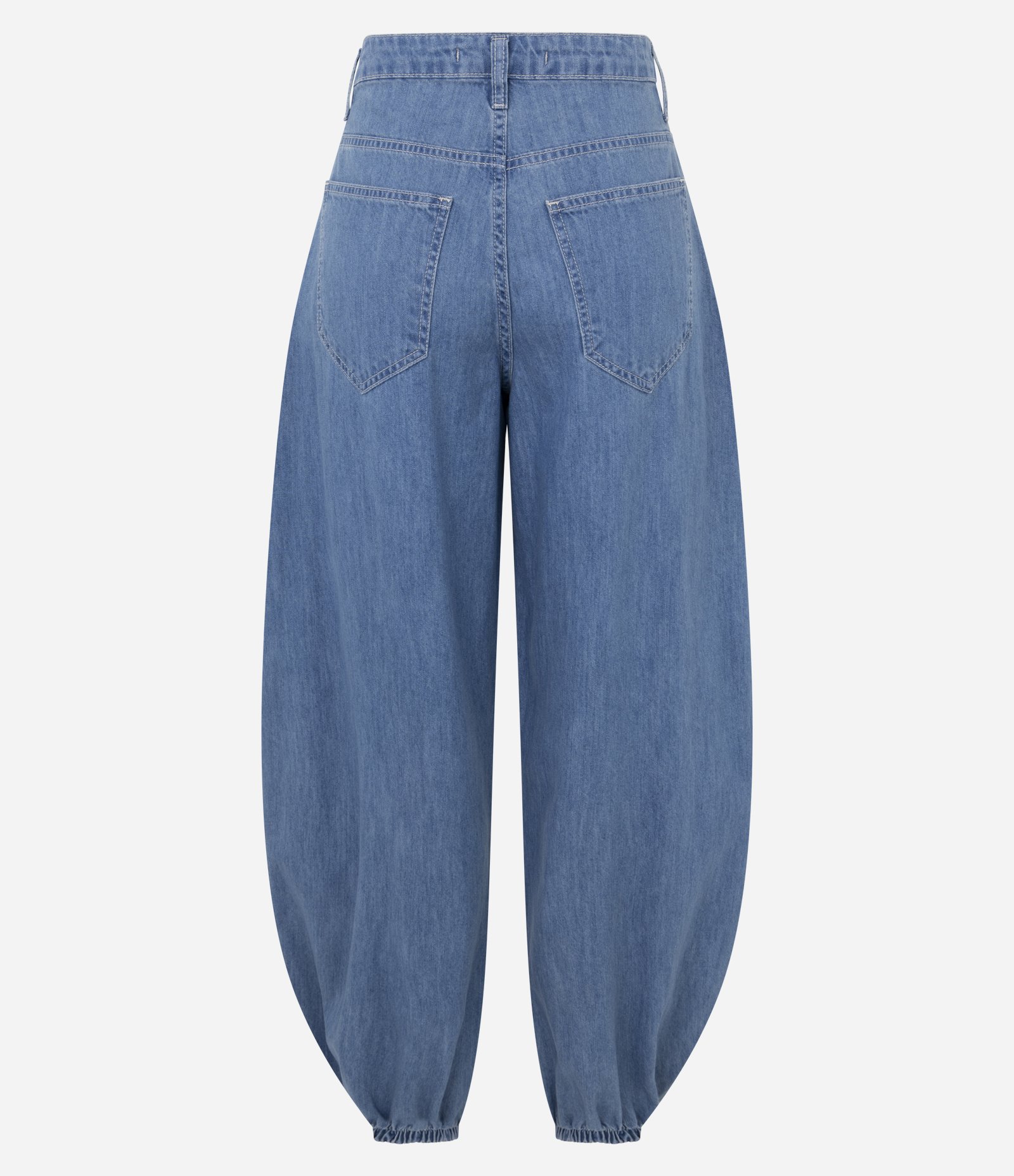 Calça Aladim em Jeans com Cintura Média Blue Jeans Medio 2