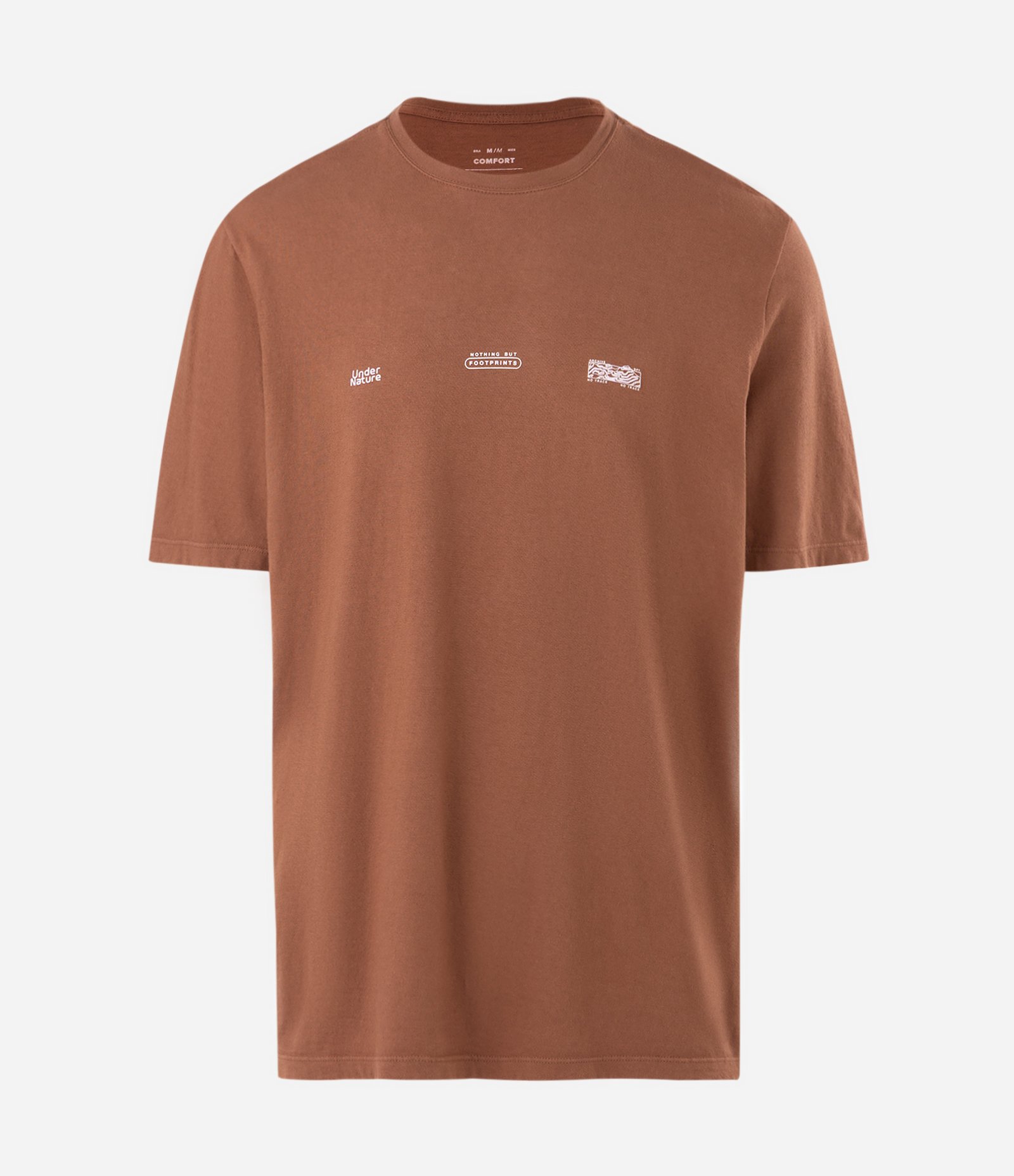Camiseta Comfort em Algodão com Estampa Mapa Forest Marrom 5