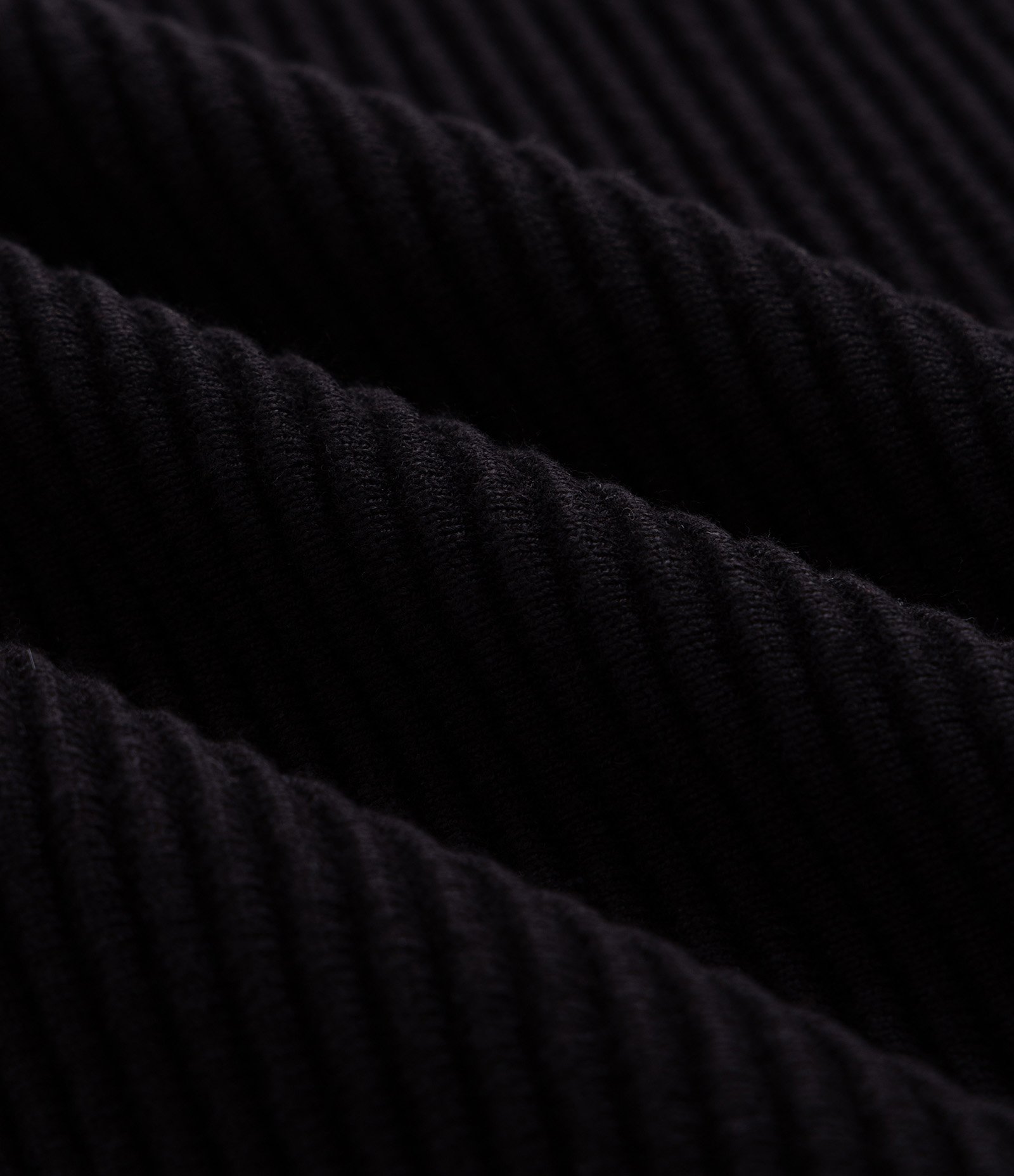 Suéter em Tricô com Textura em Nervuras Preto 3