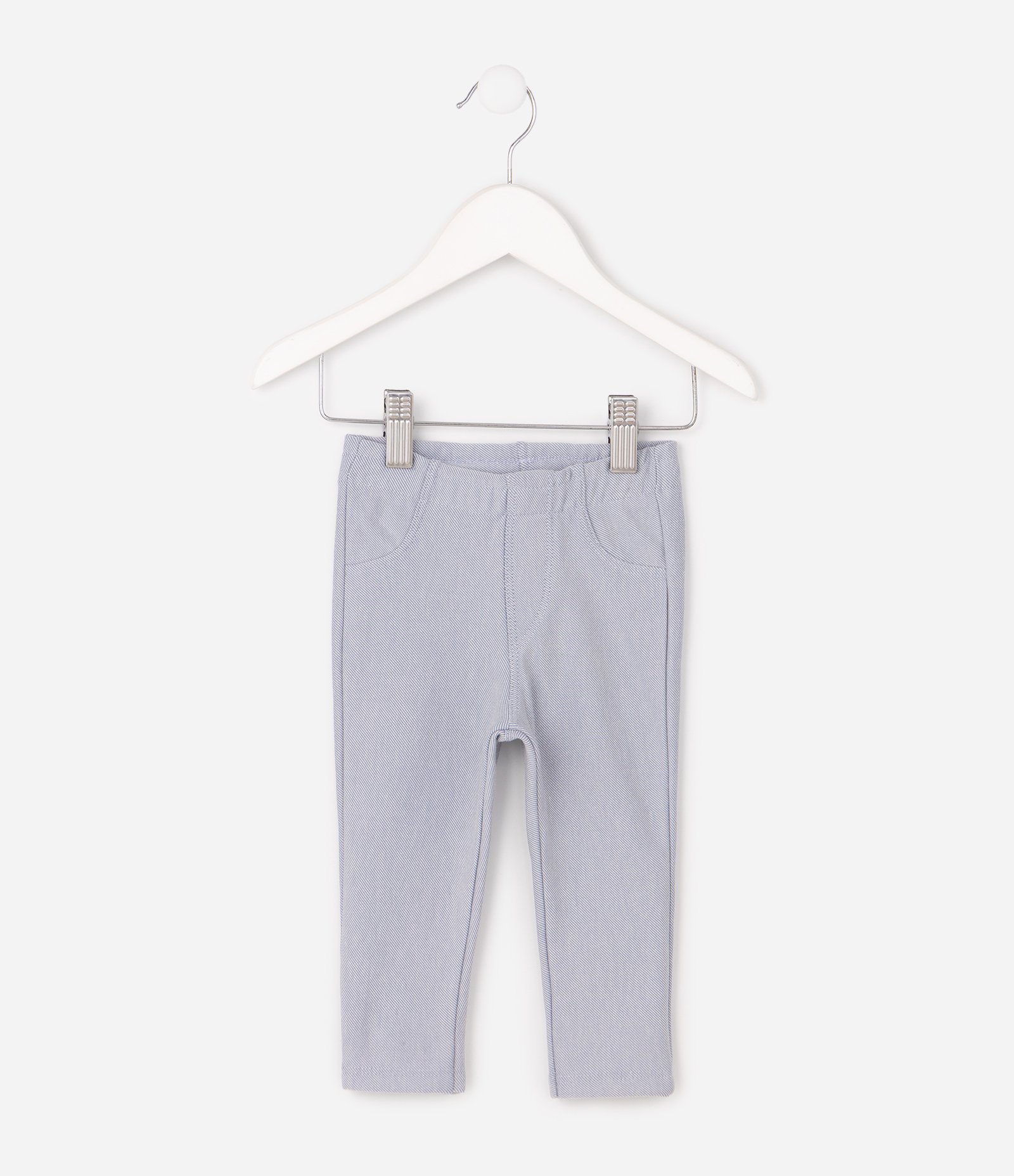 Calça Slim Jeans Jegging Infantil Com Cós Elástico - Tam 0 A 18 Meses Azul 1