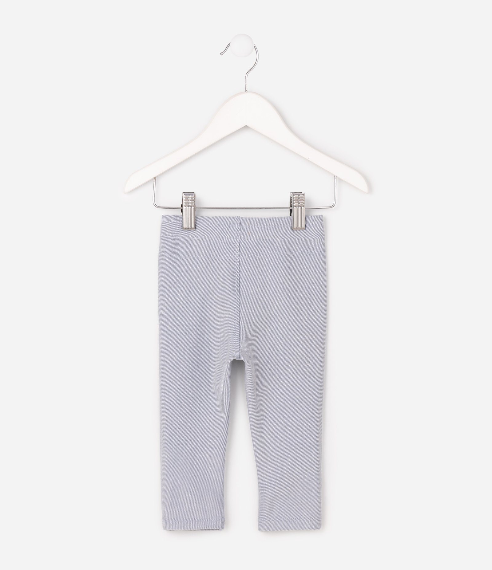 Calça Slim Jeans Jegging Infantil Com Cós Elástico - Tam 0 A 18 Meses Azul 2
