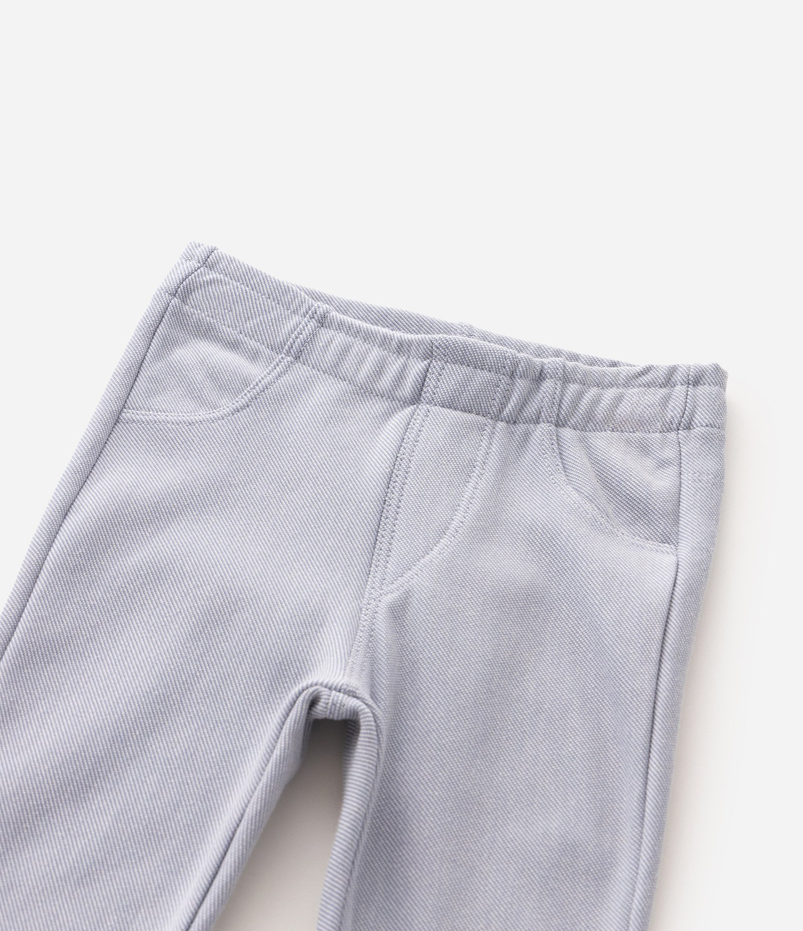 Calça Slim Jeans Jegging Infantil Com Cós Elástico - Tam 0 A 18 Meses Azul 4