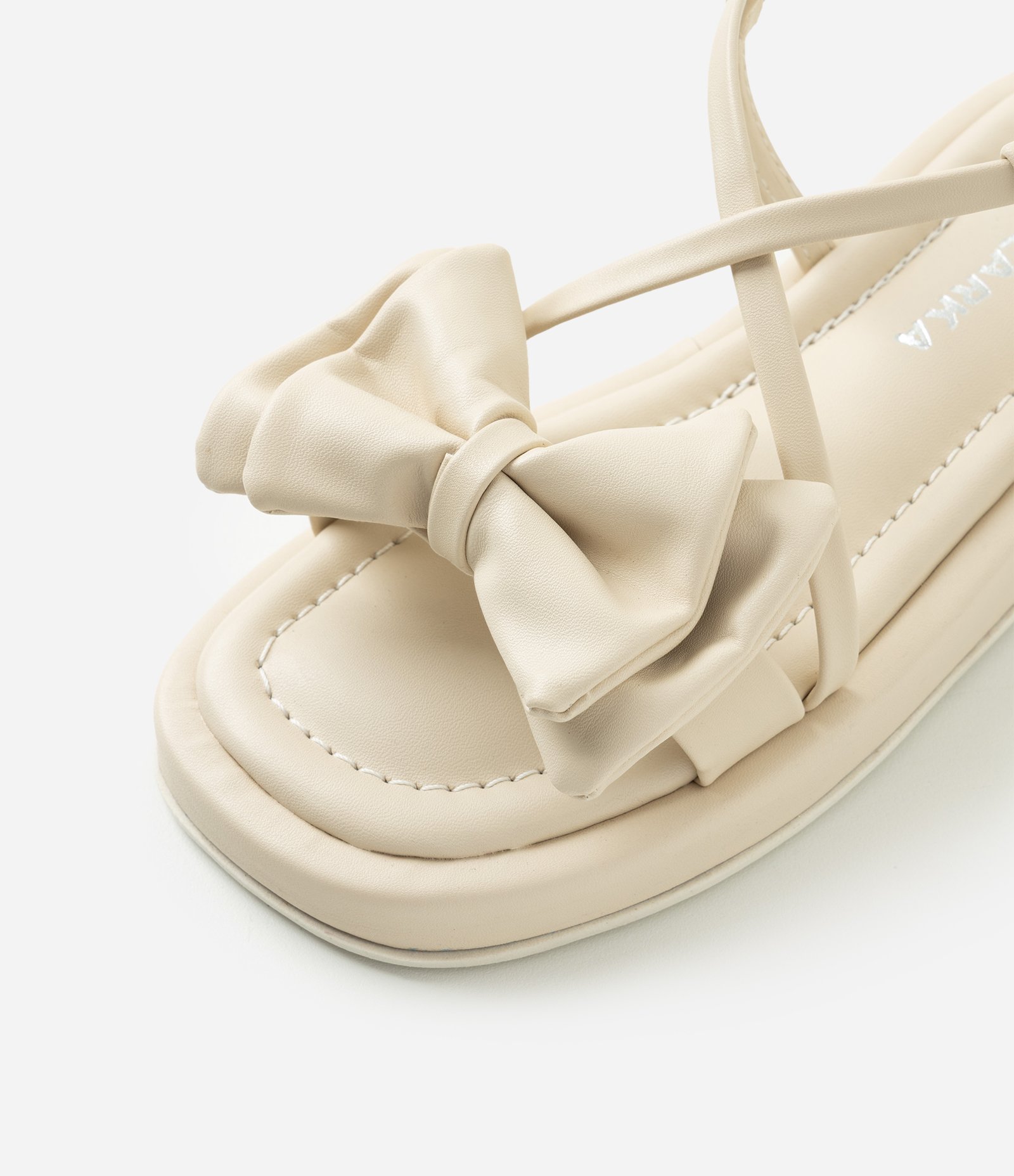 Sandália Flatform Infantil com Lacinho - Tam 29 ao 35 Off White 5