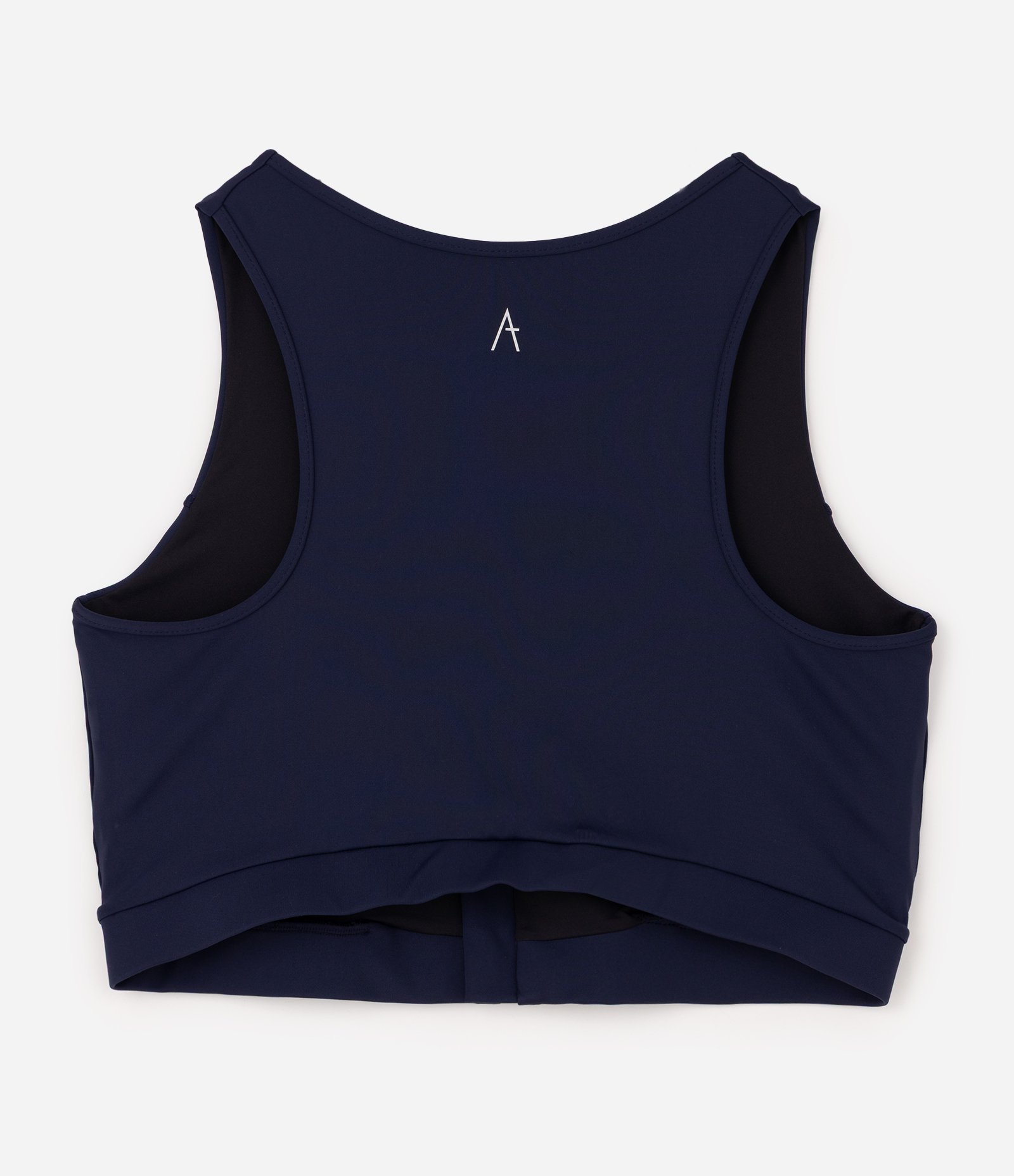 Top Nadador Esportivo em Poliamida com Zíper Curve & Plus Size Azul 2