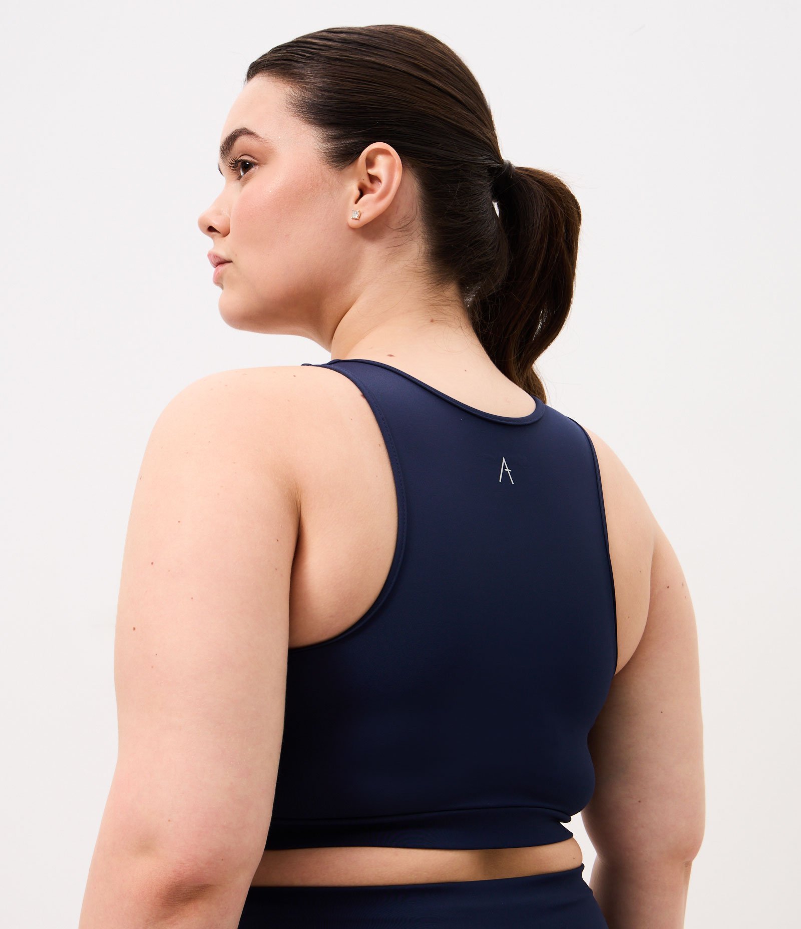 Top Nadador Esportivo em Poliamida com Zíper Curve & Plus Size Azul 3