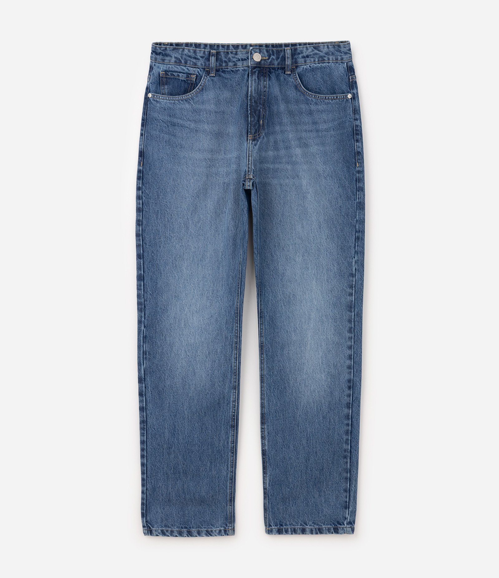 Calça Jeans Reta Azul 1