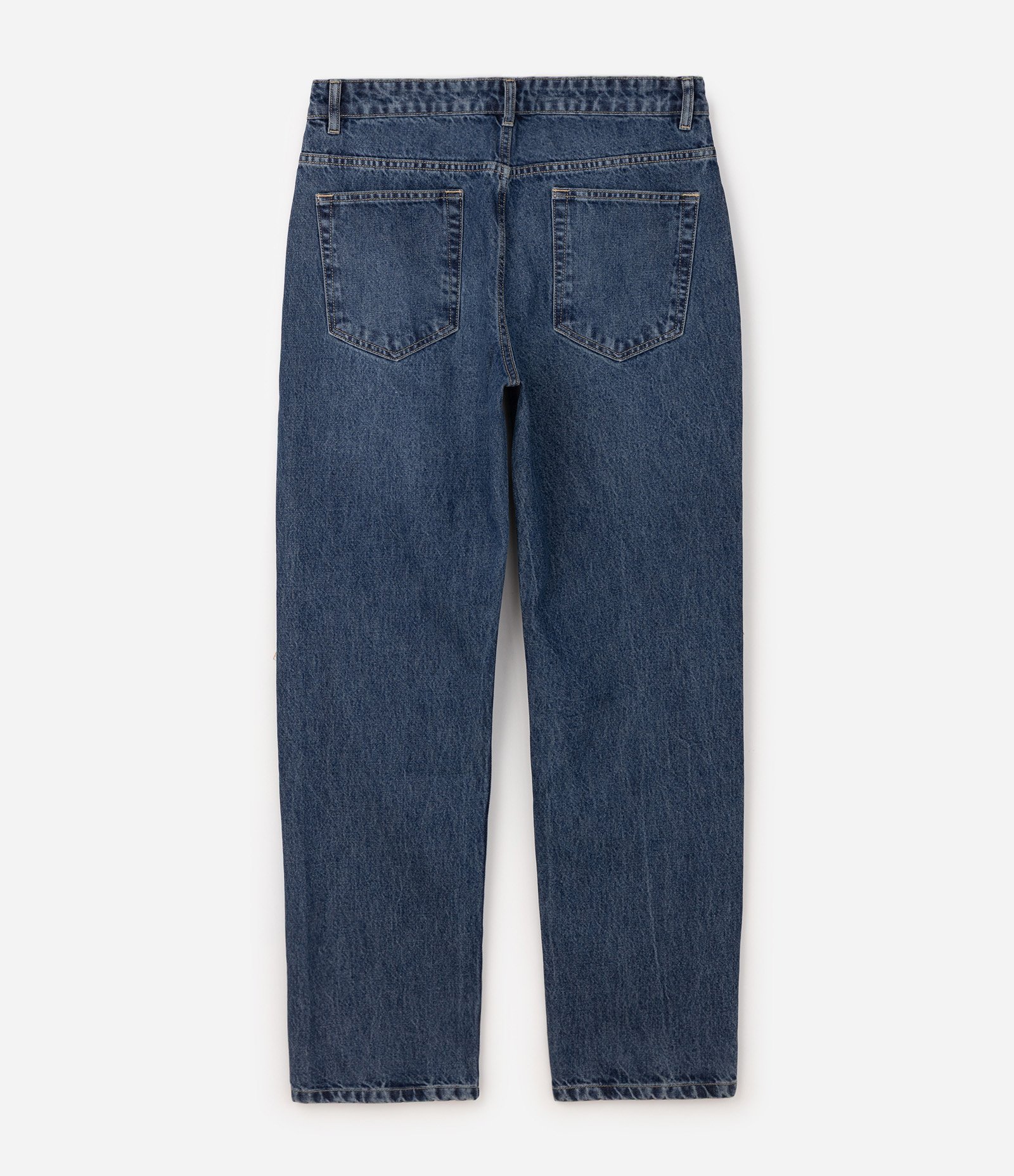 Calça Jeans Reta Escura Azul 5