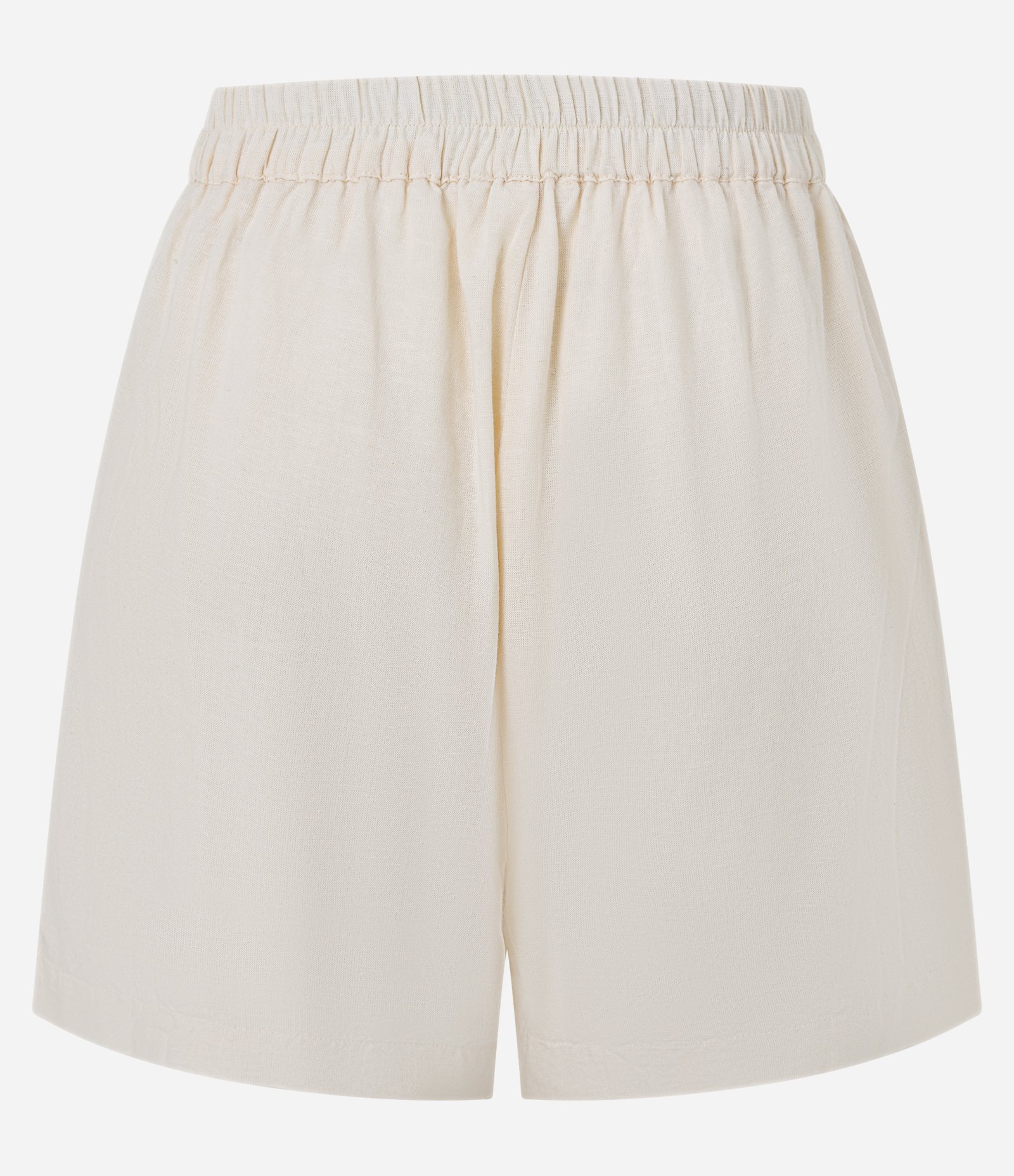 Short em Laise com Bordado Floral Branco 3