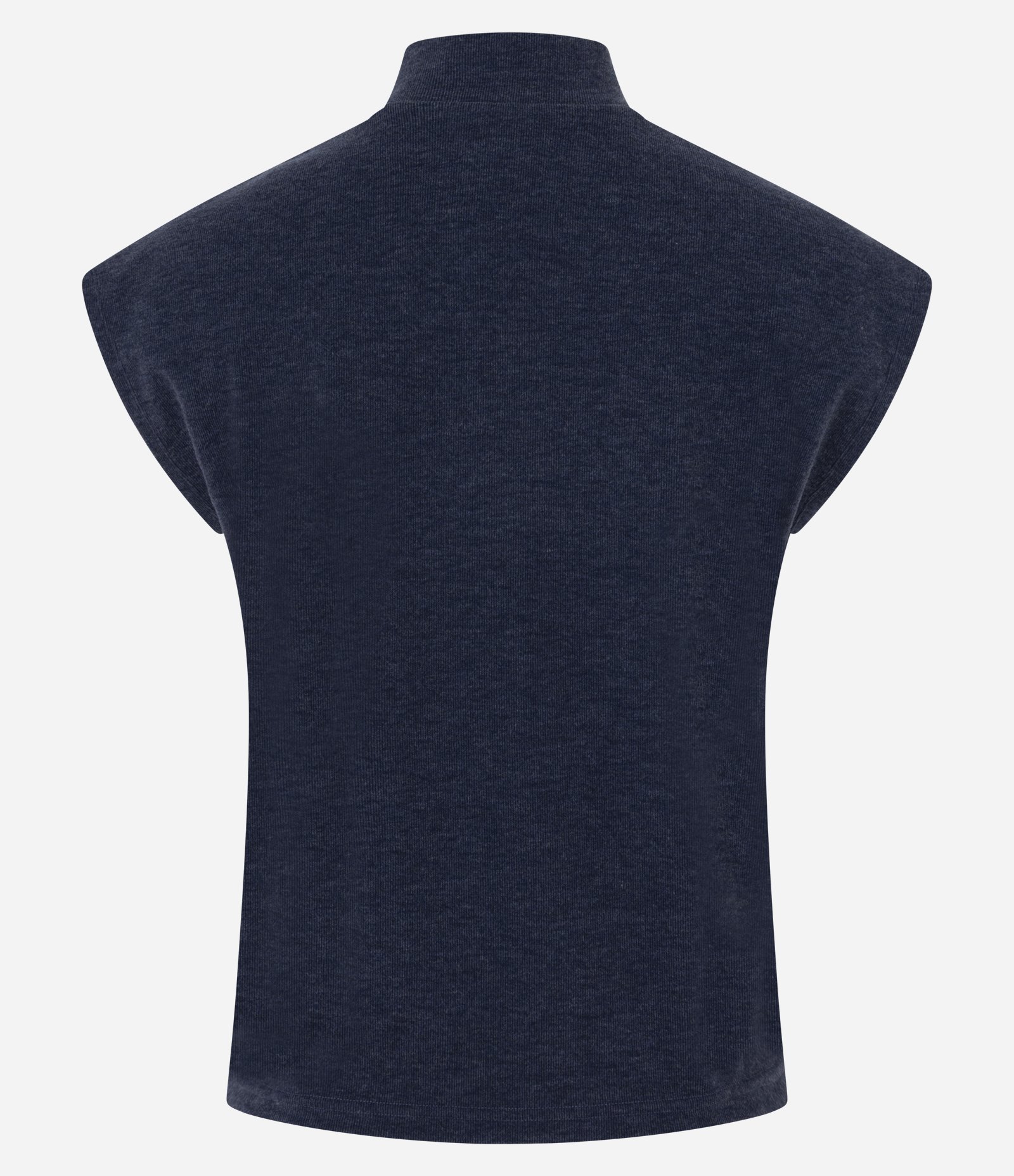 Blusa em Ribana com Gola Alta Azul 3