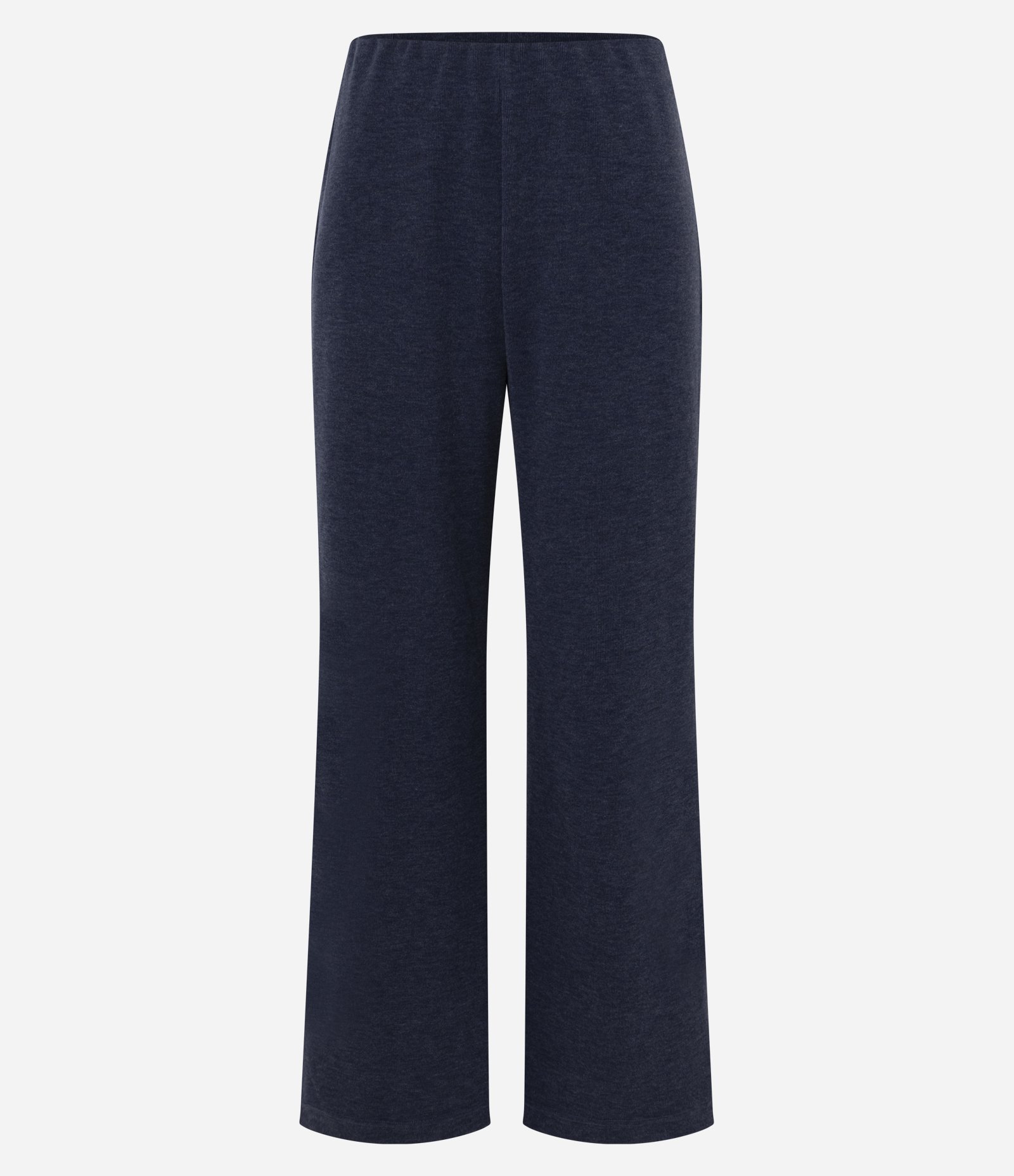 Calça em Ribana com Modelagem Reta Azul 1