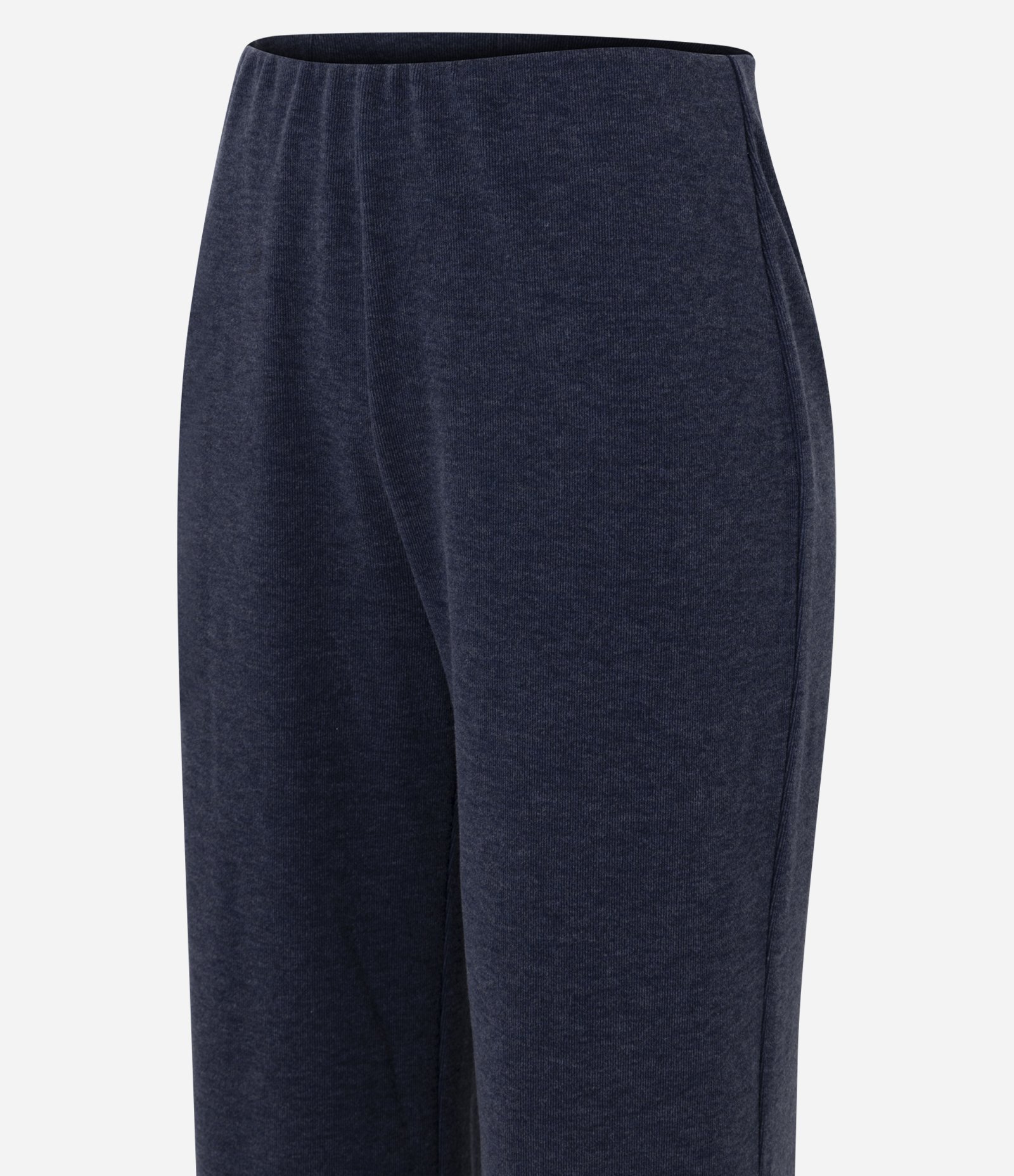 Calça em Ribana com Modelagem Reta Azul 2