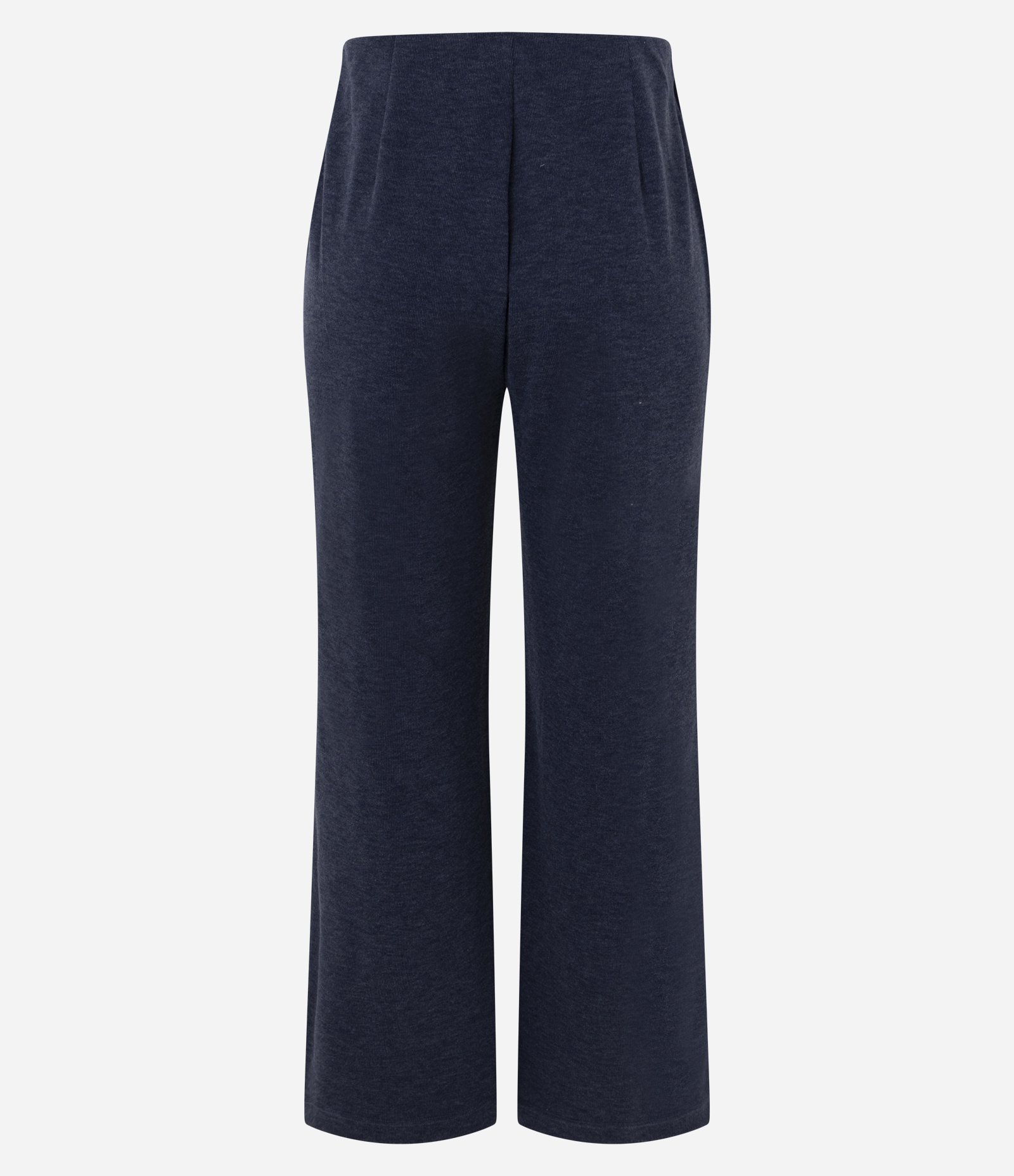 Calça em Ribana com Modelagem Reta Azul 3