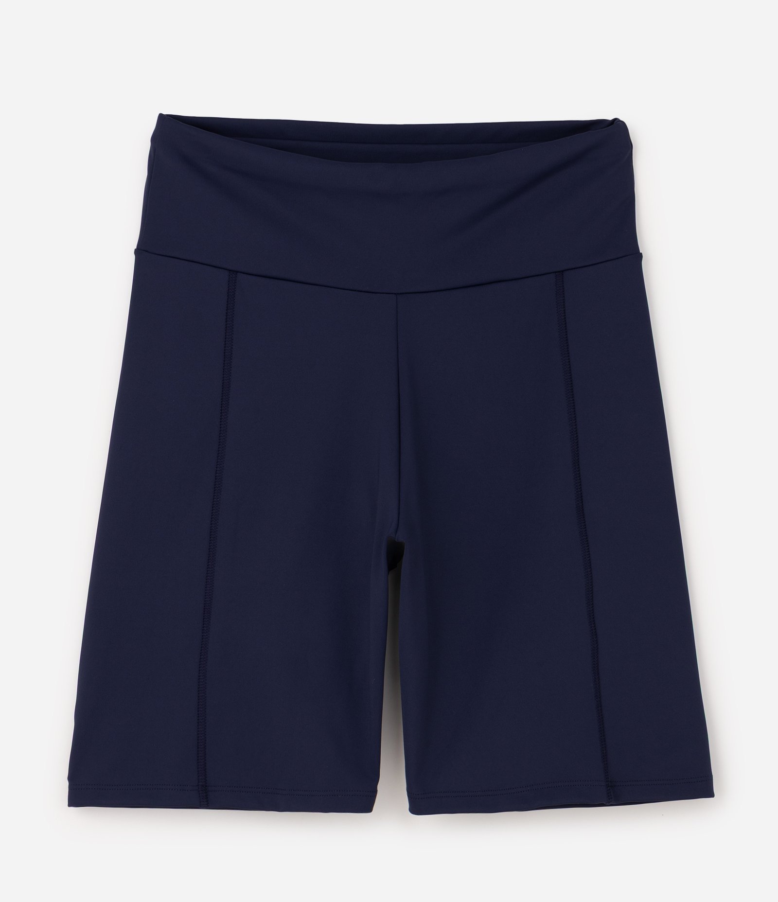 Short Ciclista Esportivo em Poliamida com Cós Largo Curve & Plus Size Azul 5