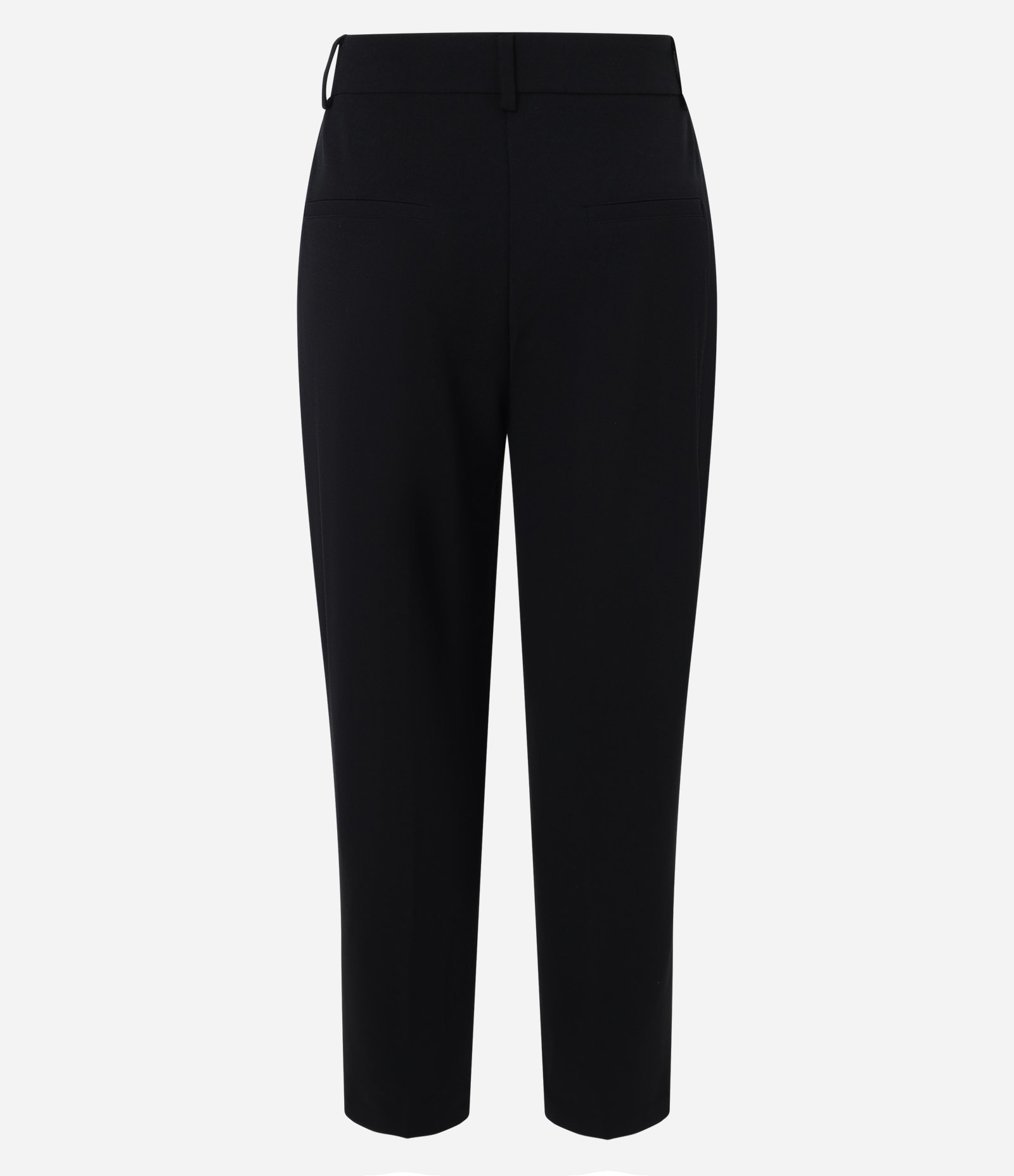 Calça Reta em Crepe com Mini Bolsinho Preto 2