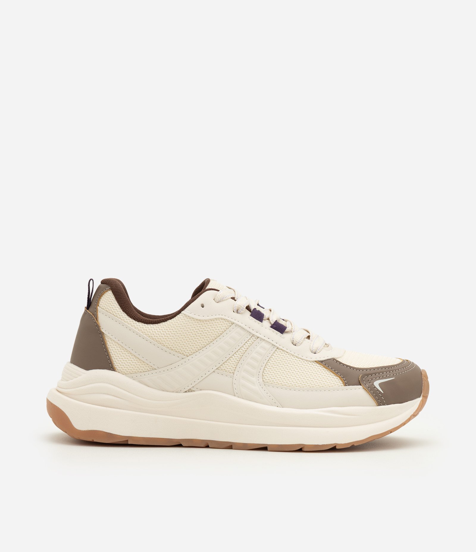 Tênis Jogging Casual com Recortes Estruturados Off White 1
