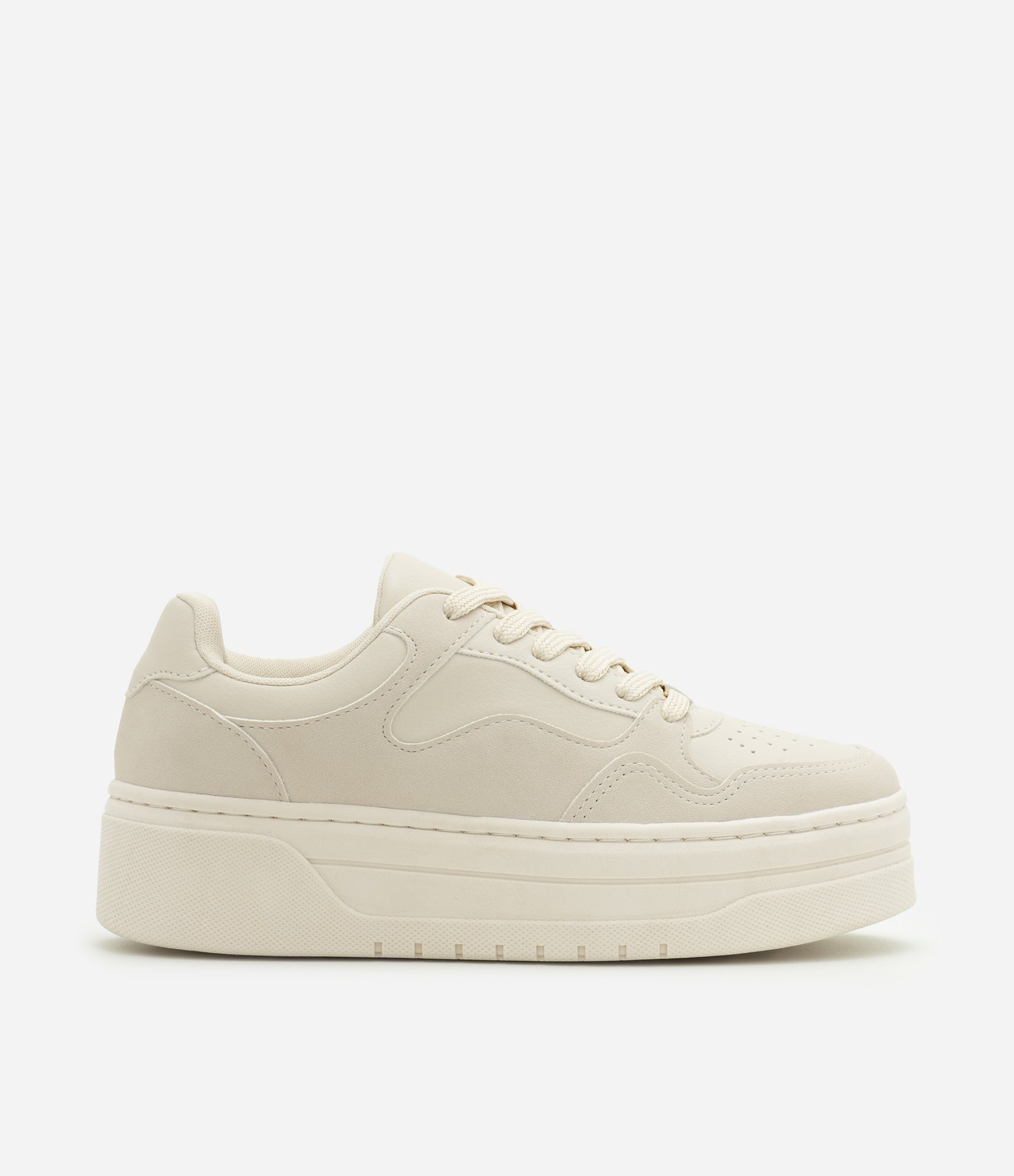 Tênis Casual em PU com Sola Caixa Off White 1
