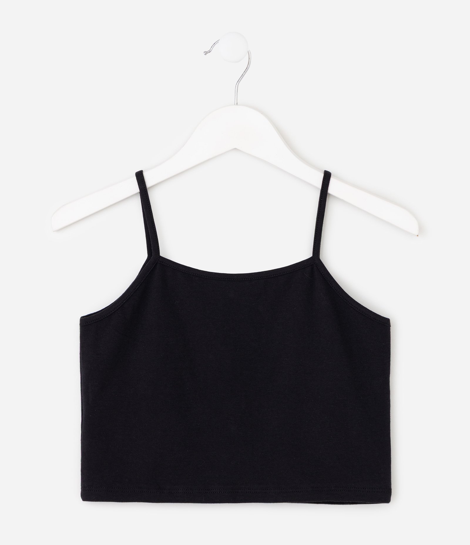 Blusa Infantil Manga Longa em Tule com Regata Interna – Tam 7 a 16 Anos Preto 4