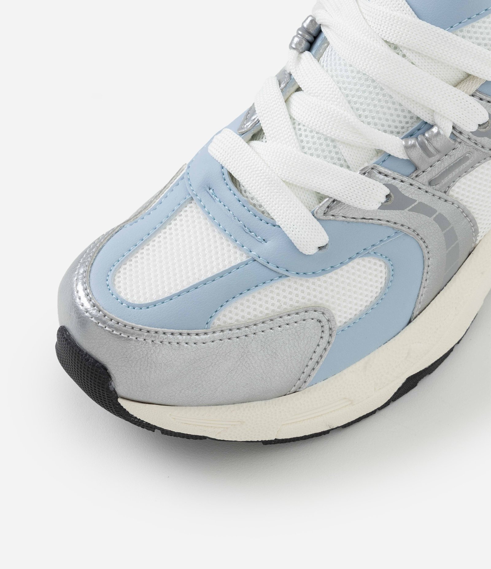 Tênis Jogging com Recortes Metalizados Azul/Cinza 5