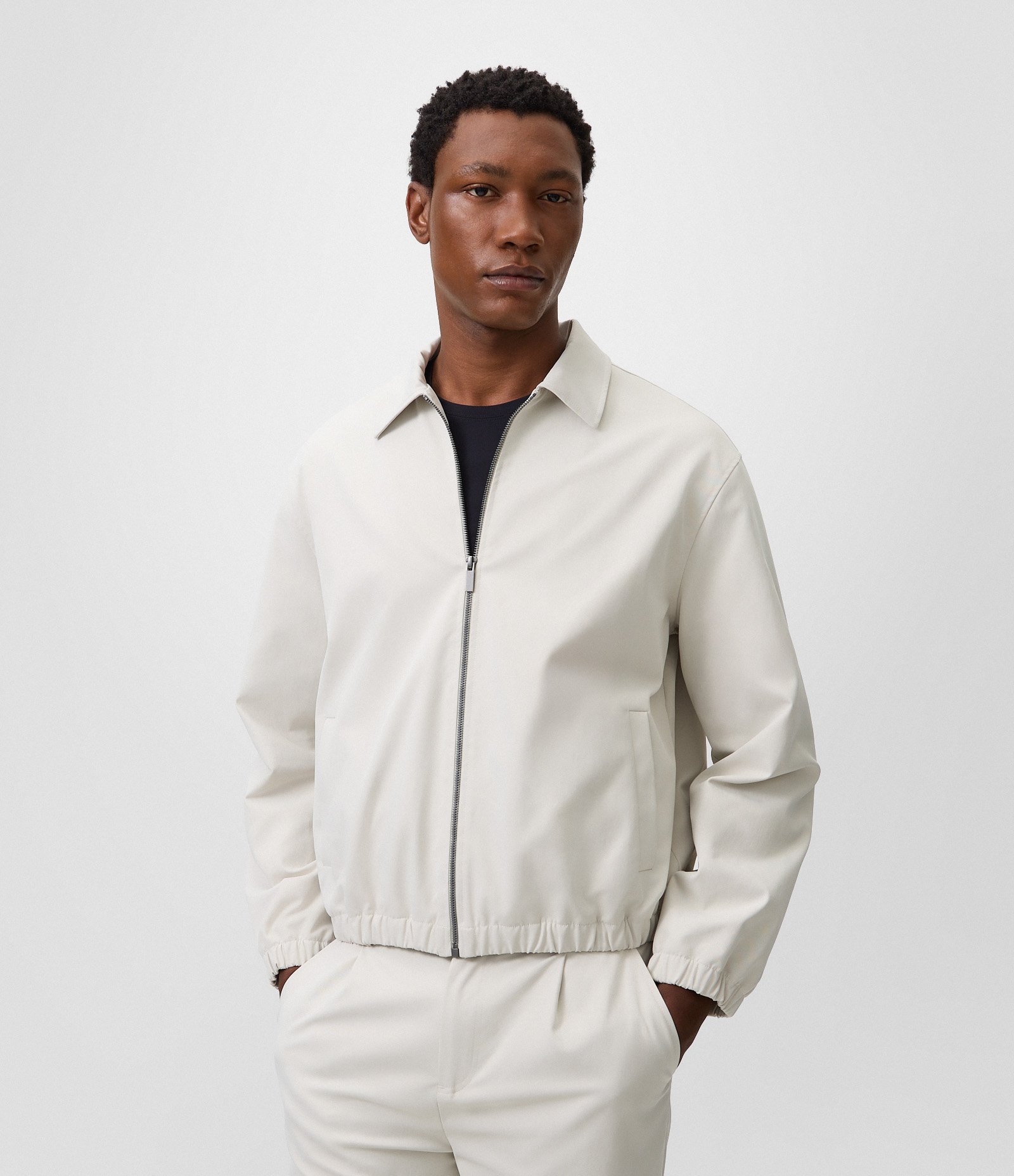 Jaqueta Bomber Tecnológica com Toque Premium Cinza 1