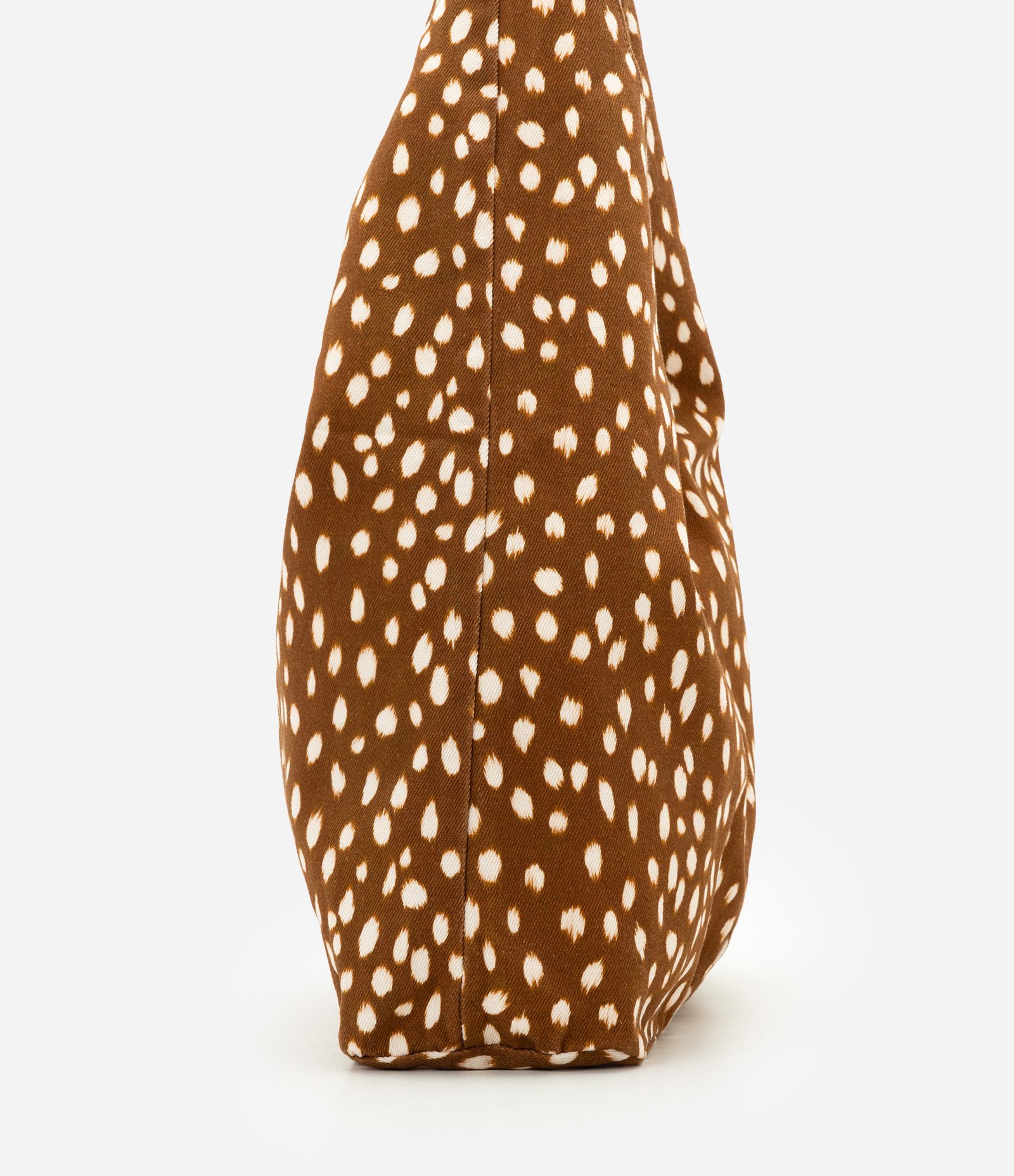 Bolsa Hobo Grande com Estampa Animal Print Marrom 3