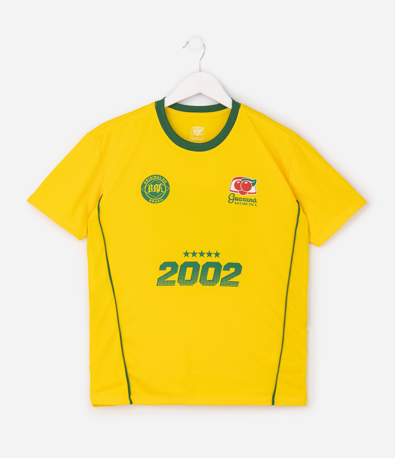Camiseta Esportiva Infantil com Estampa Brasil & Guaraná – Tam 12 a 16 Amarelo 2