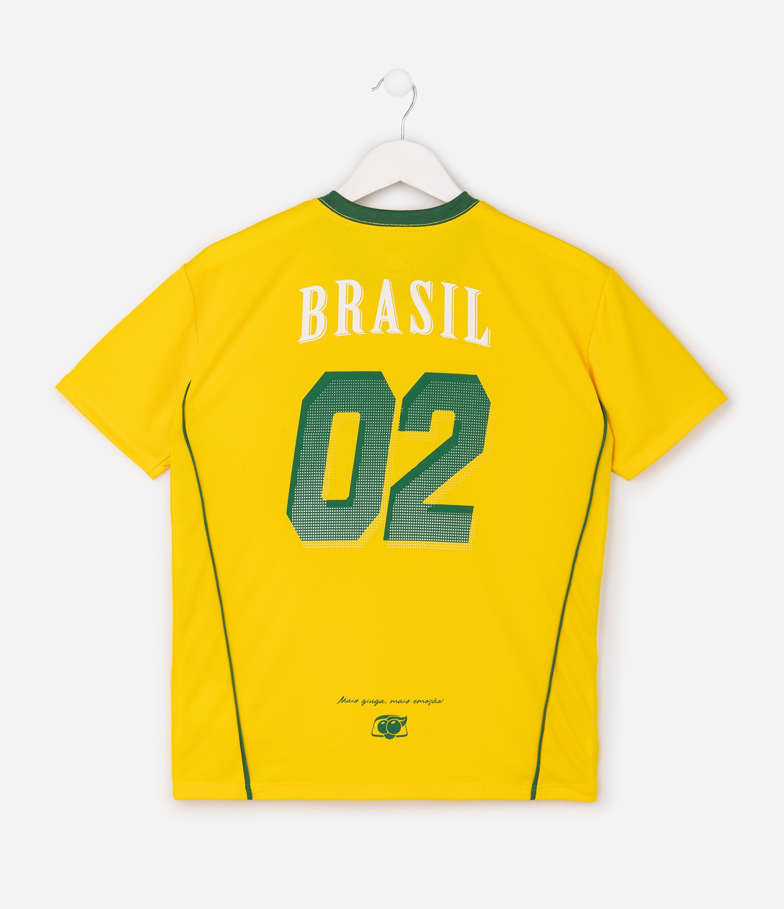 Camiseta Esportiva Infantil com Estampa Brasil & Guaraná – Tam 12 a 16 Amarelo 3