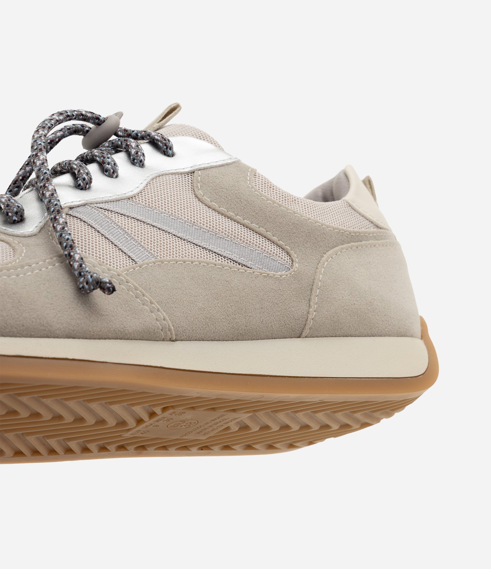 Tênis Runner Retrô em Algodão com Detalhes Contrastantes Cinza 3