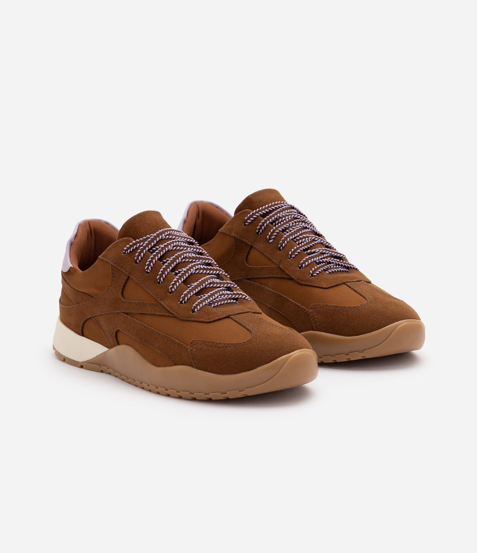 Tênis Retrô Runner em Suede com Atacador Marrom 2