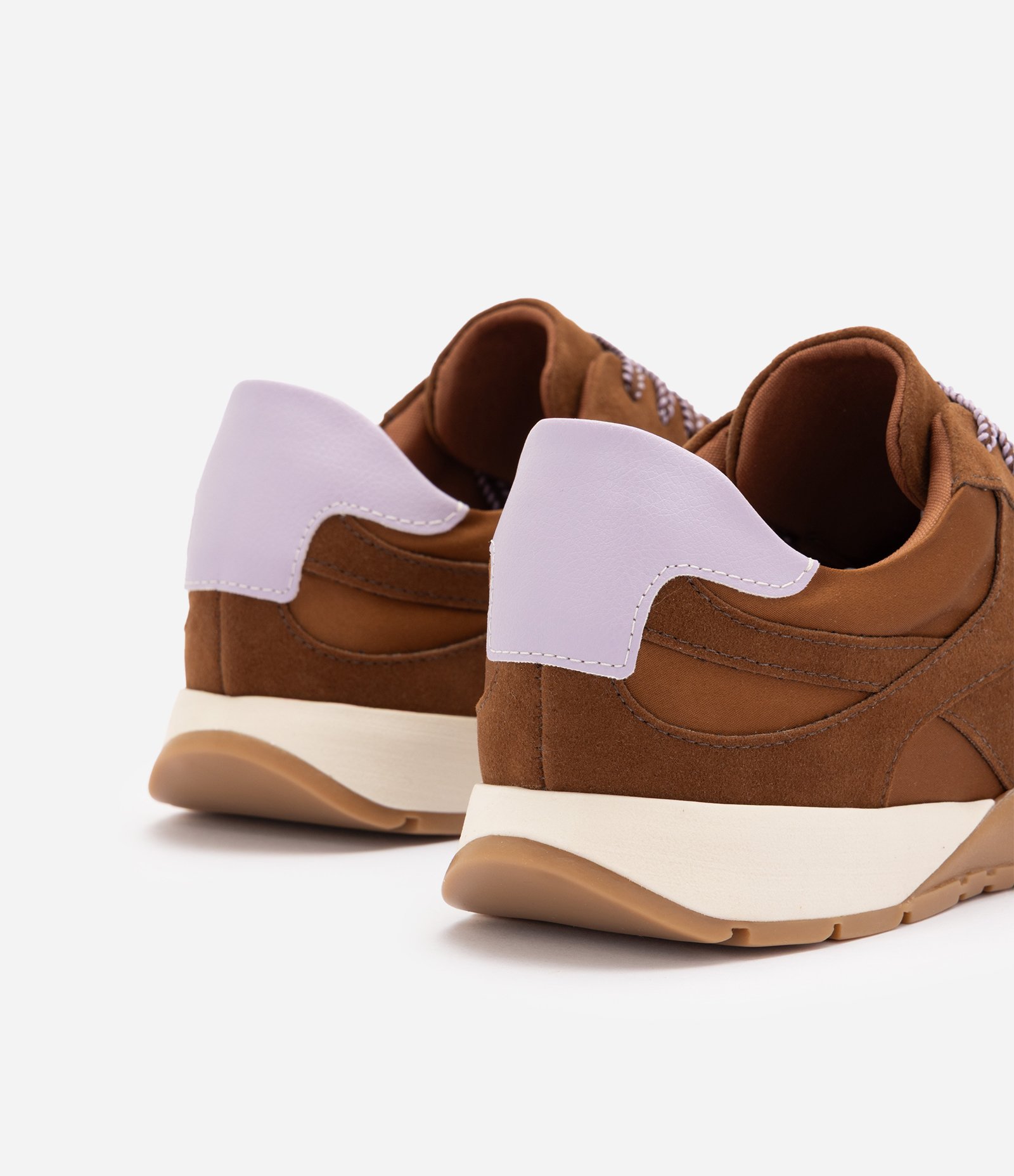 Tênis Retrô Runner em Suede com Atacador Marrom 3