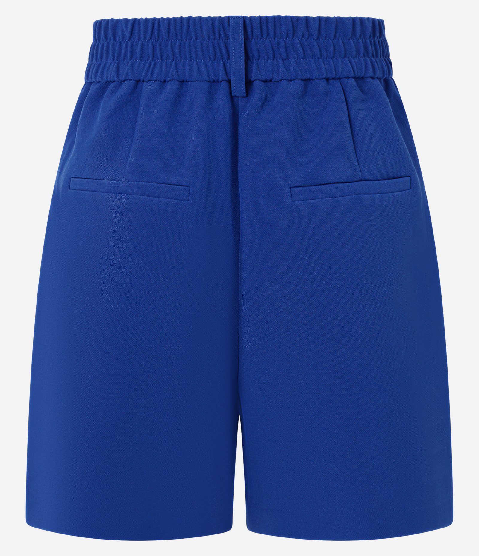 Short Alfaiatado em Crepe com Cós Elástico Azul 7