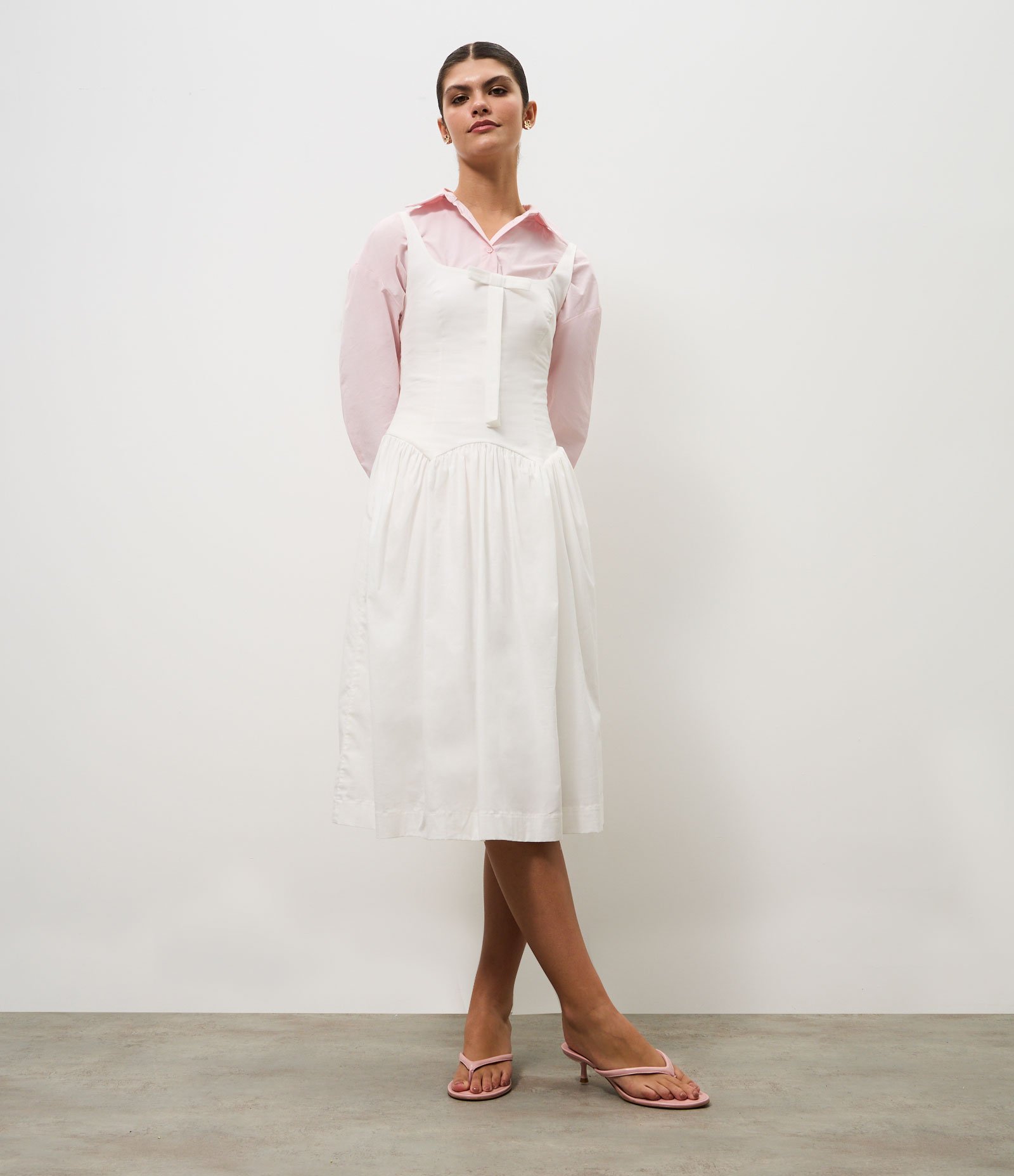 Sandália Kitten Heel em PU Rosa Claro 7