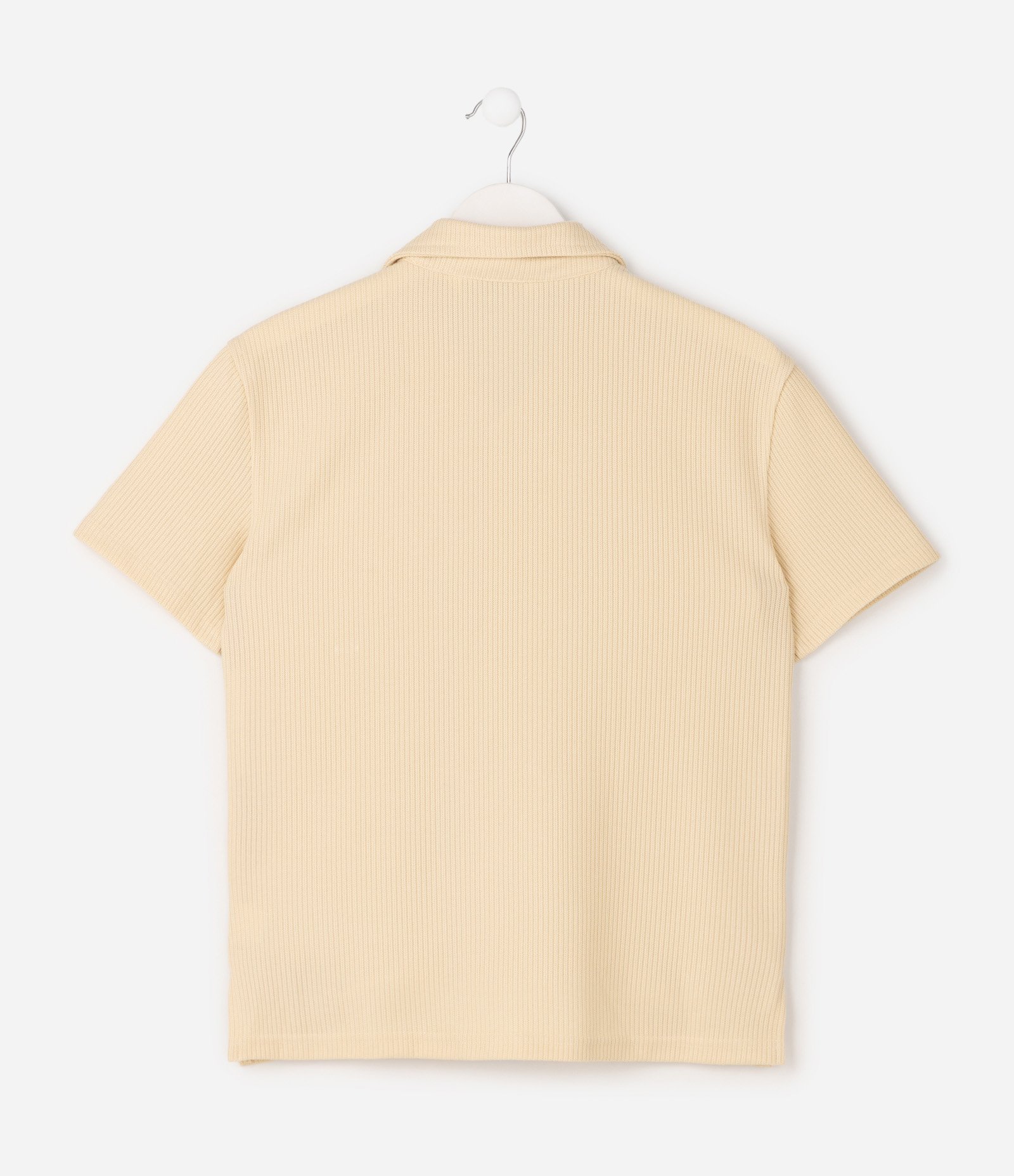 Camisa Infantil Texturizada com Bordado - Tam 5 a 14 Anos Amarelo 3