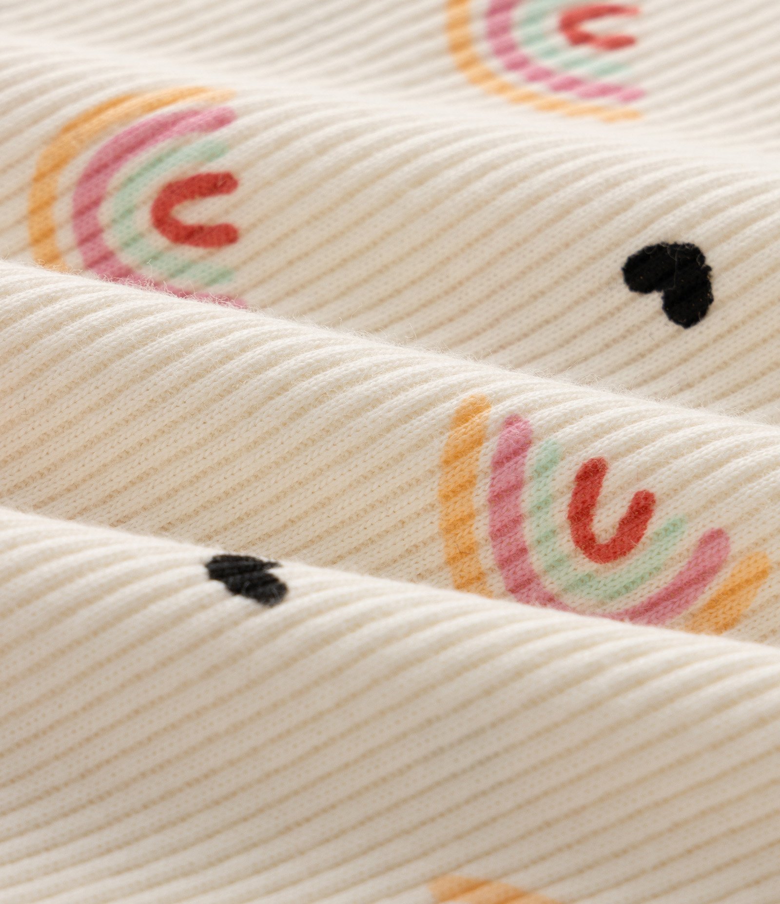Blusa Infantil com Arco Iris -Tam 1 a 6 Anos Bege 7
