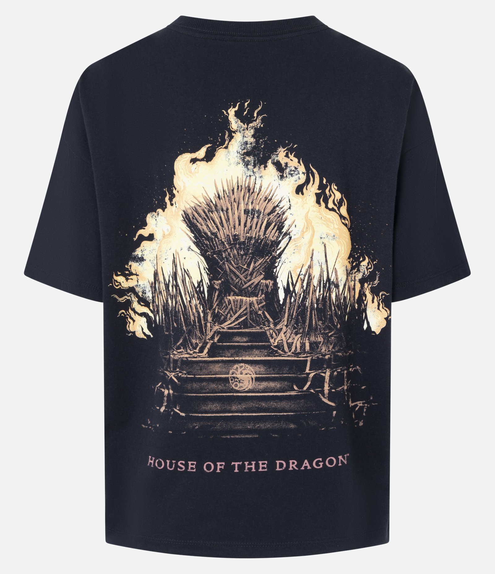 Camiseta em Algodão com Estampa House Of The Dragon Preto 2