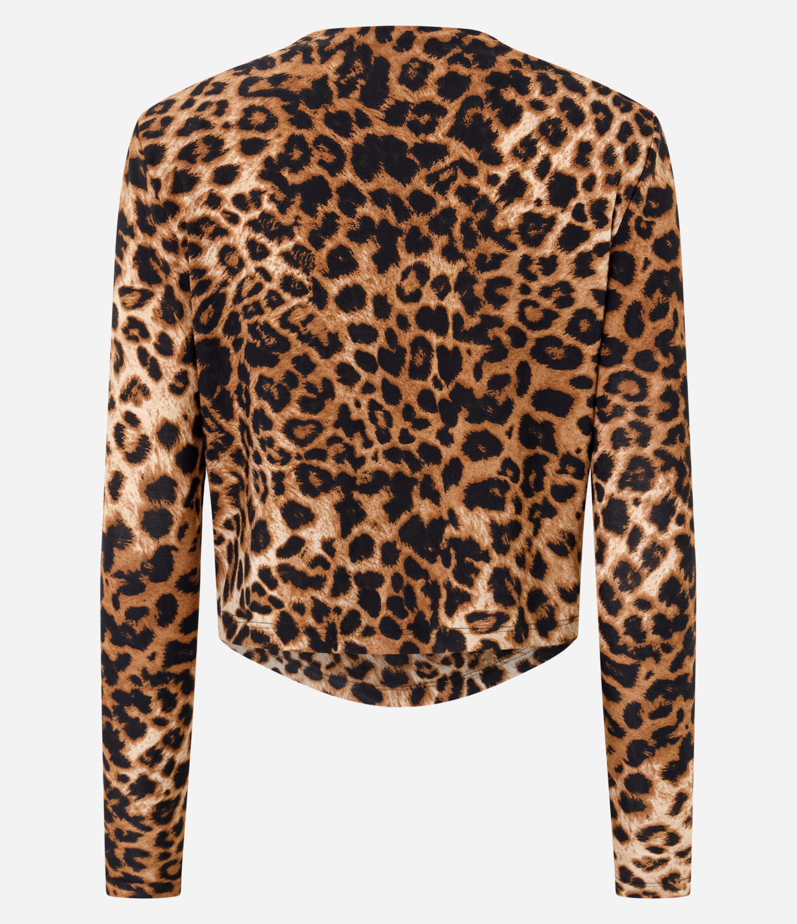Blusa com Ombreiras e Estampa Animal Print Marrom 3