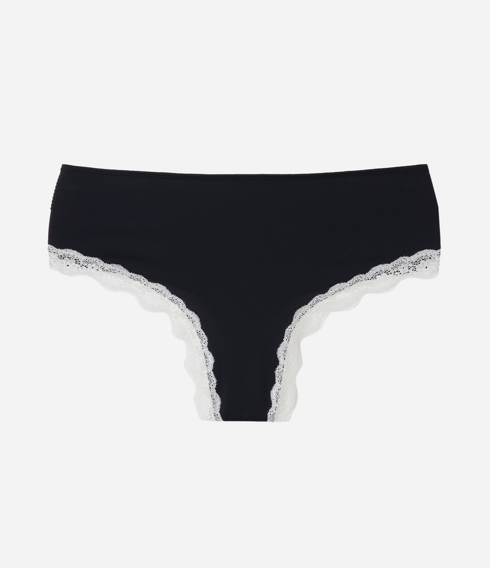 Calcinha Hot Pants com Renda Curve & Plus Size Preto 1