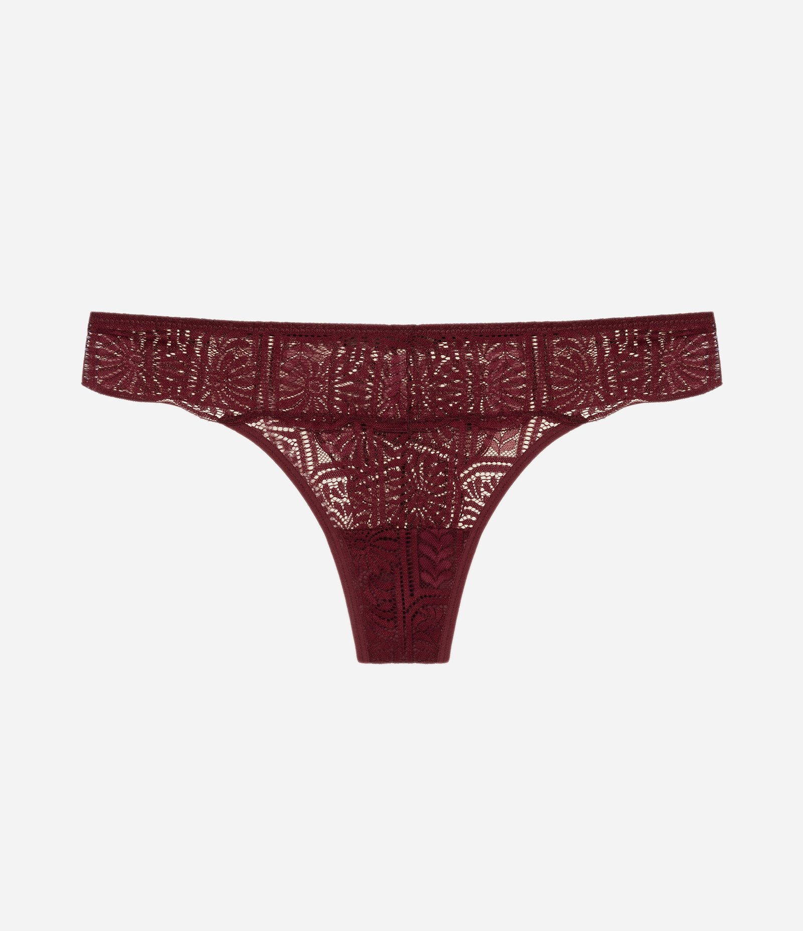 Calcinha Biquíni em Renda Fio Duplo Vermelho 1