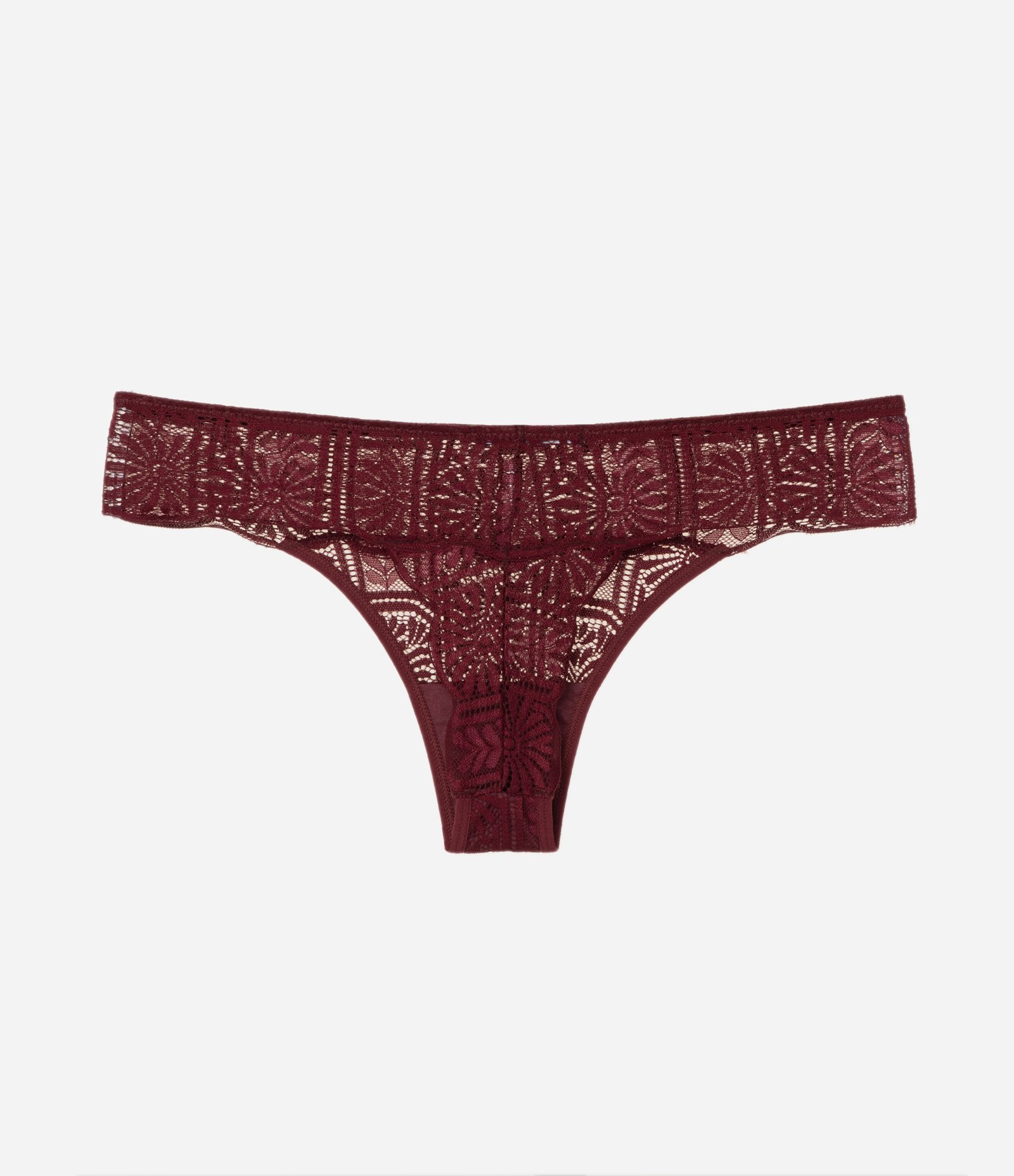 Calcinha Biquíni em Renda Fio Duplo Vermelho 2